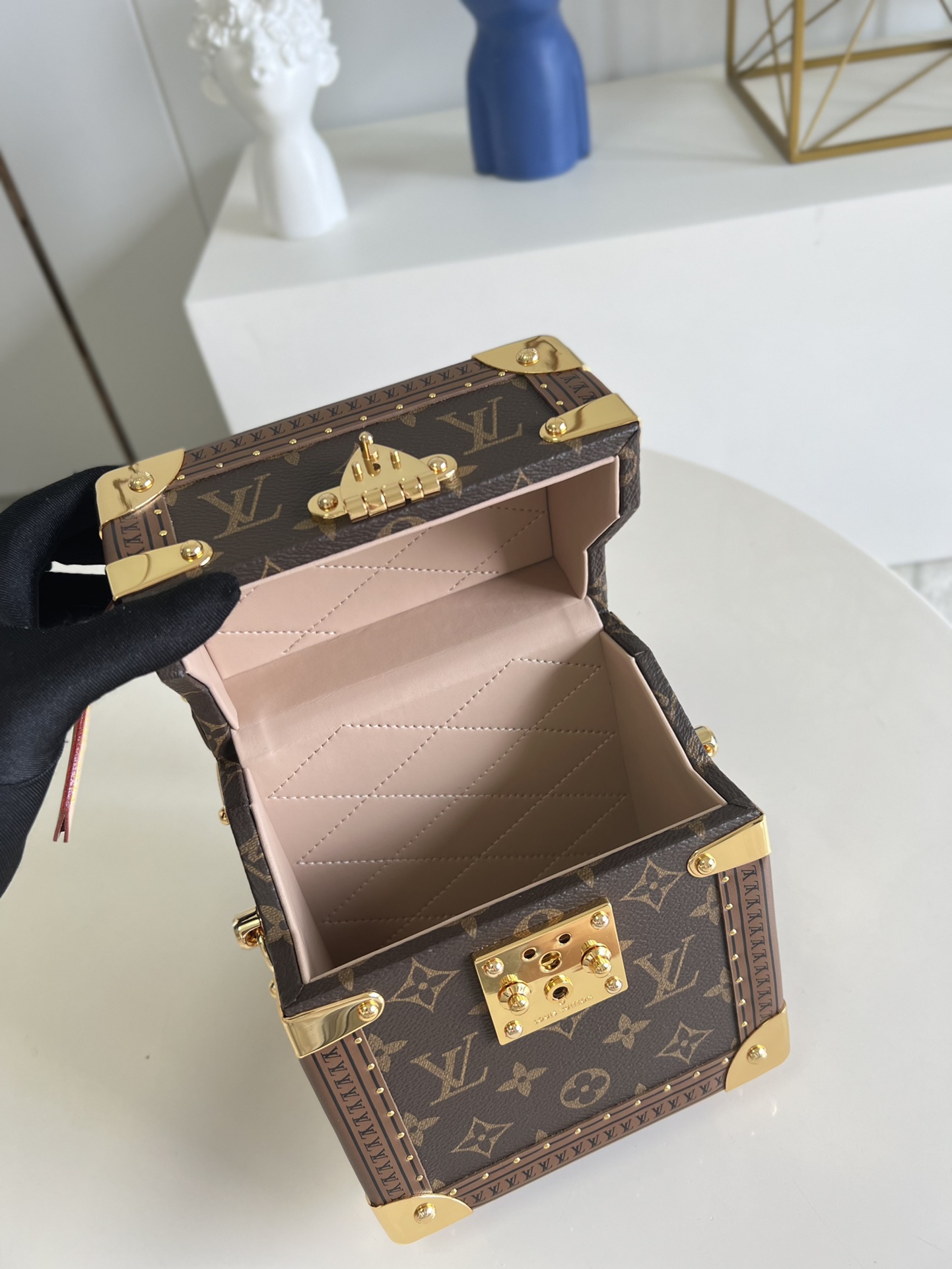 [TOP] Louis Vuitton LV Camera Box Monogram Vernis Leather 16x13x7.5cm - Brown