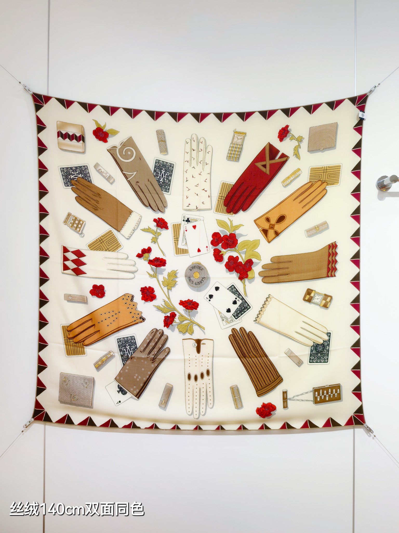 [TOP] HERMES 70% Cashmere + 30% Silk Scarf 140x140 cm - 3 Colors