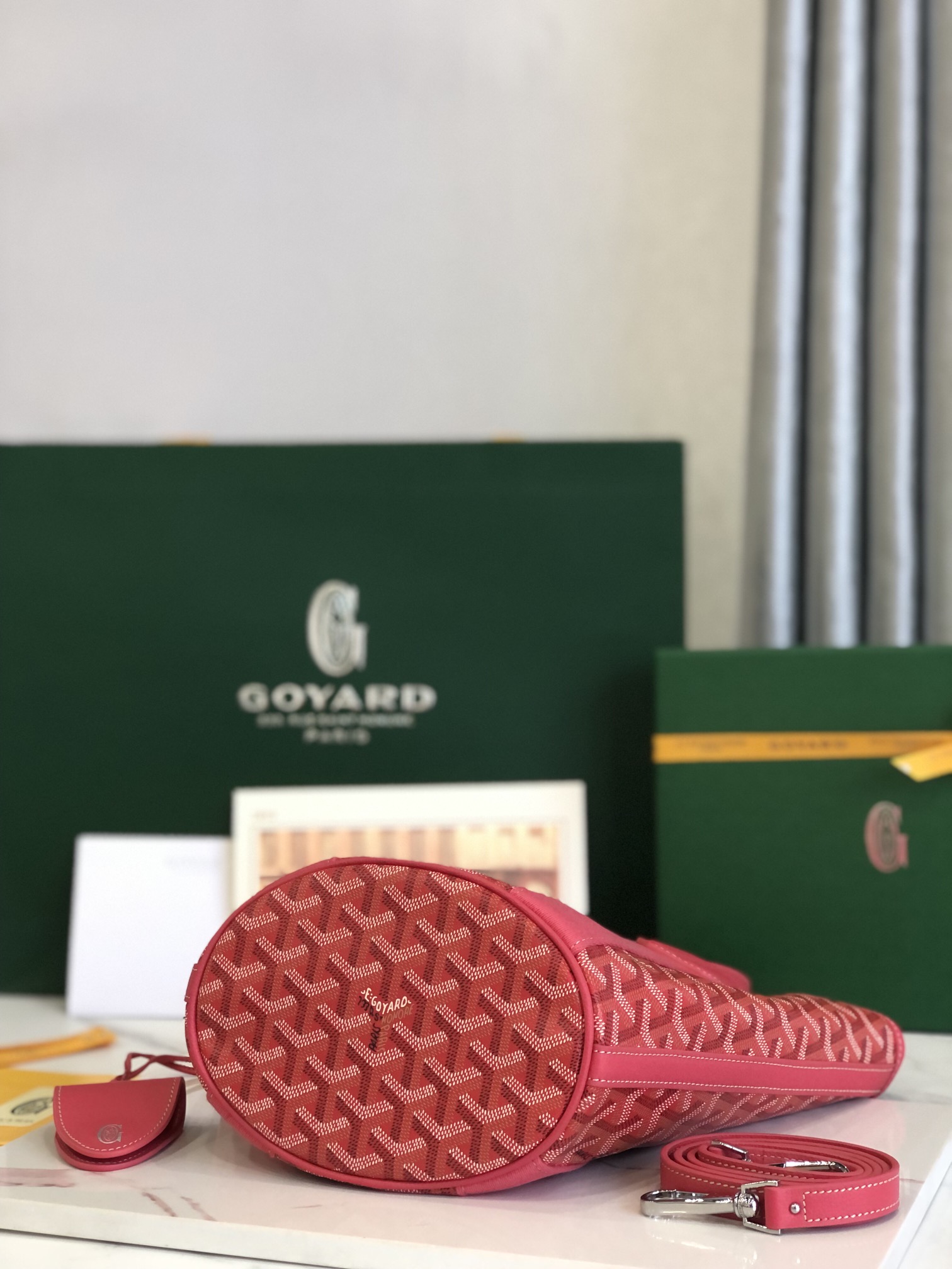 [TOP] Goyard Belharra Bag 24x14x18cm - Red