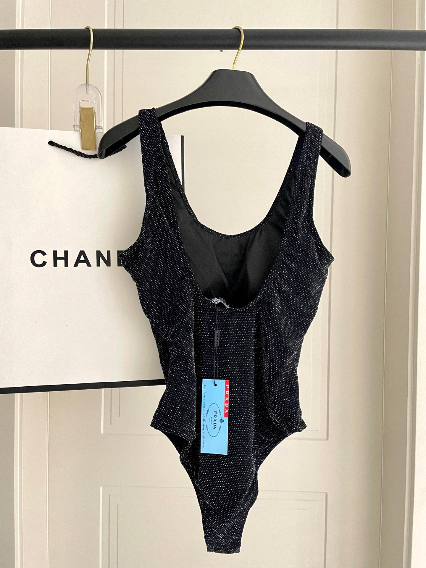[TOP] PRADA One-Piece Swimsuit - Black