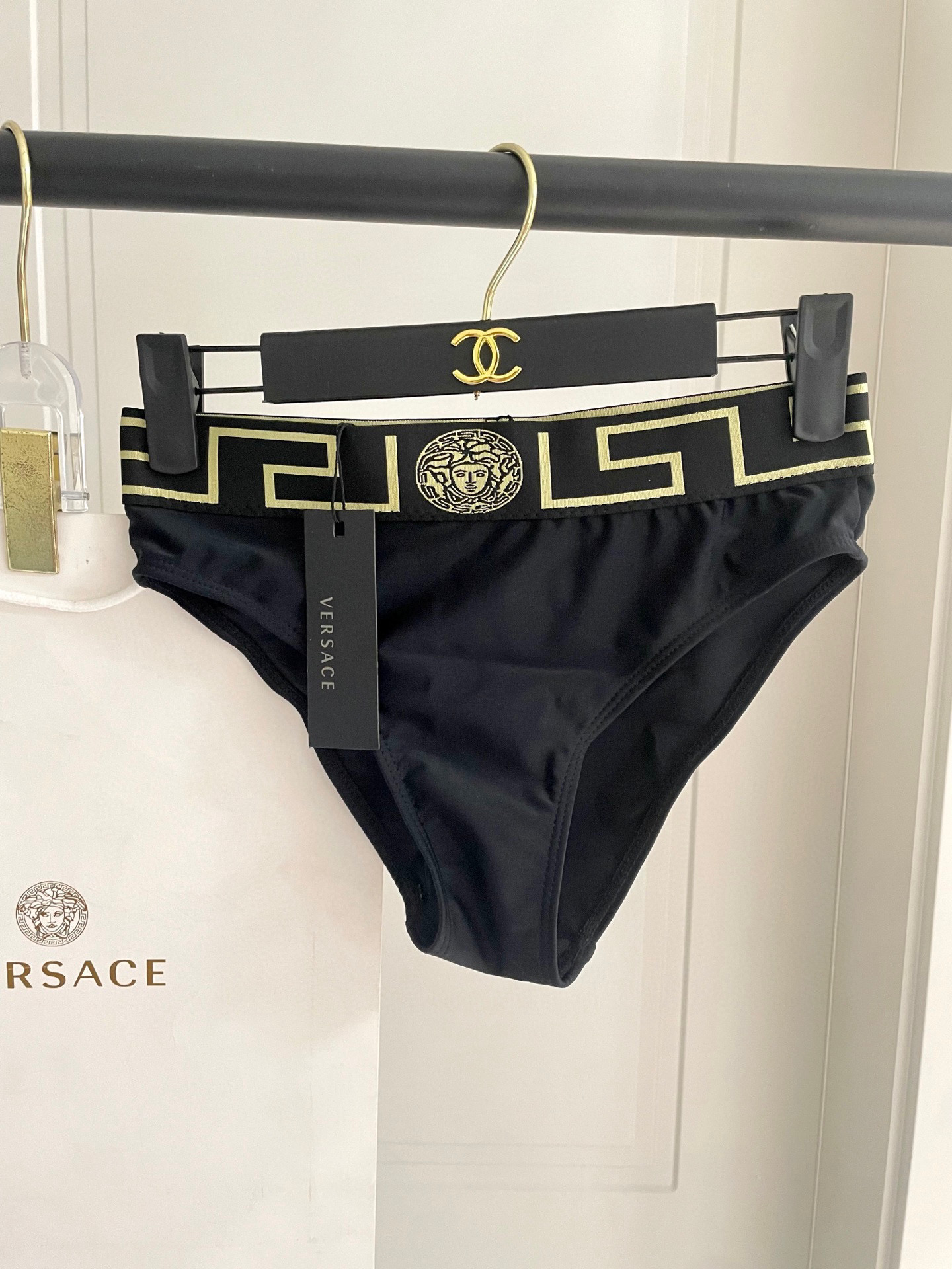 [TOP] VERSACE Bikini Swimsuit - Black