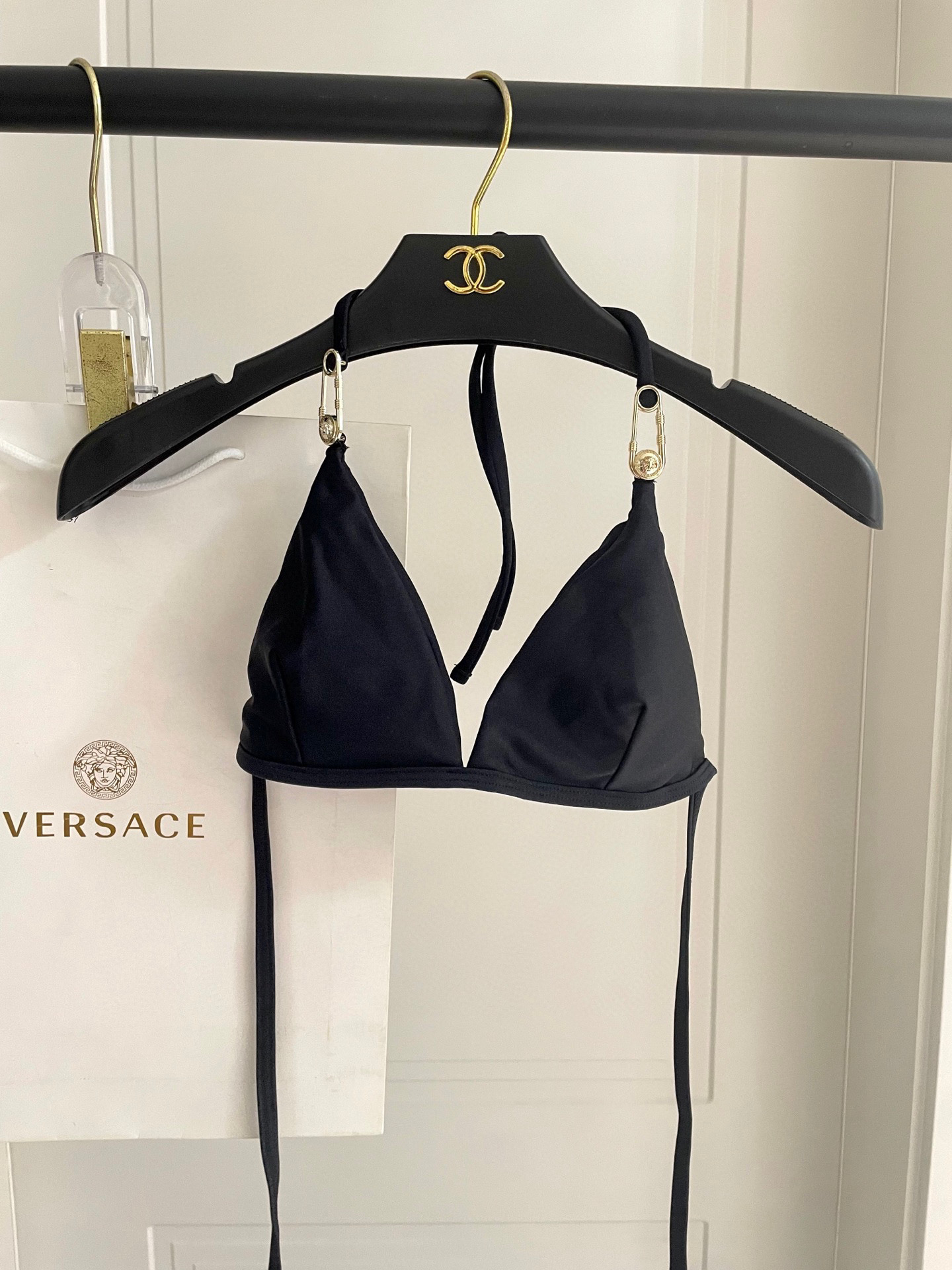 [TOP] VERSACE Bikini Swimsuit - Black