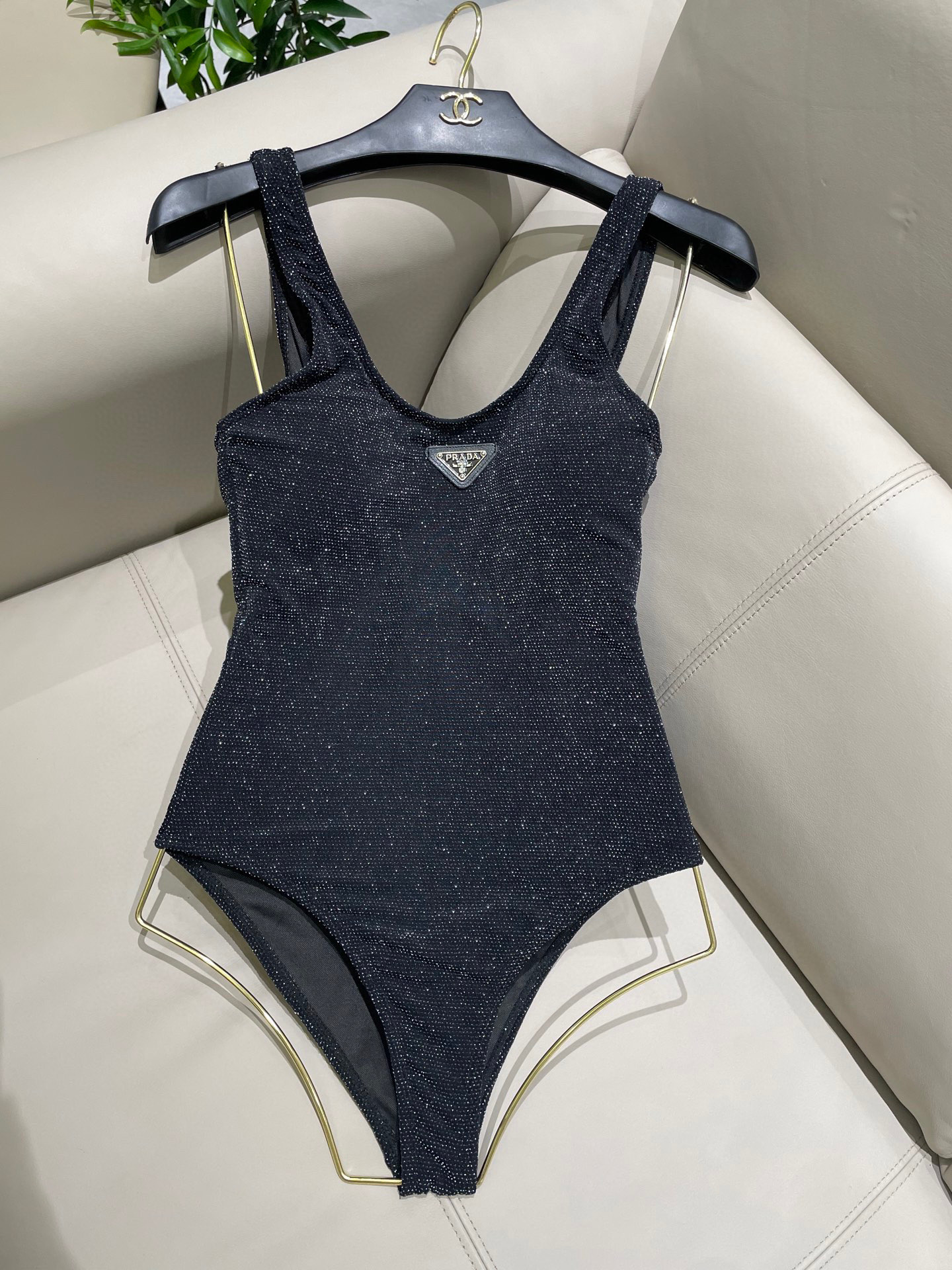 [TOP] PRADA One-Piece Swimsuit - Black