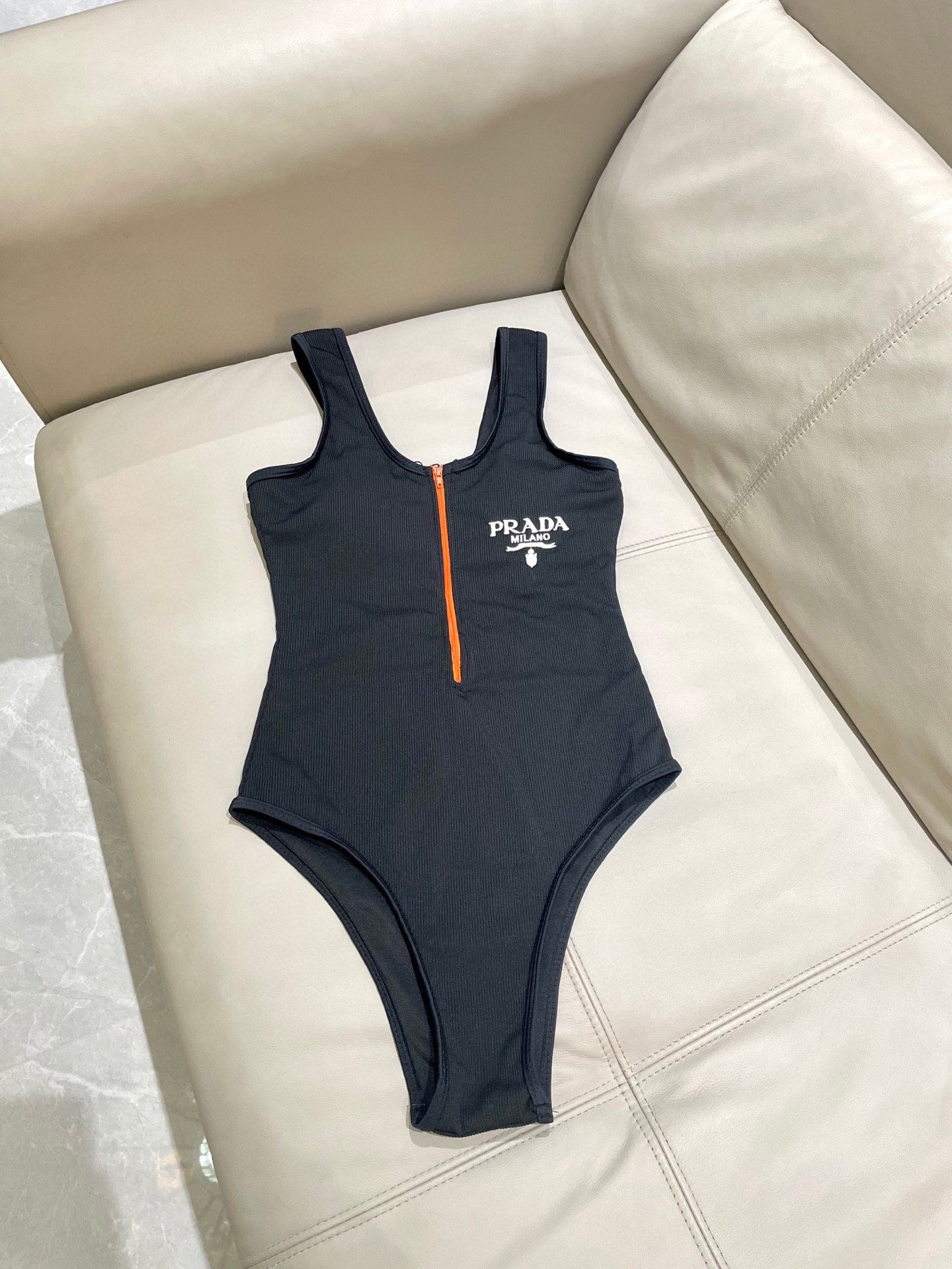 [TOP] PRADA One-Piece Swimsuit - Black