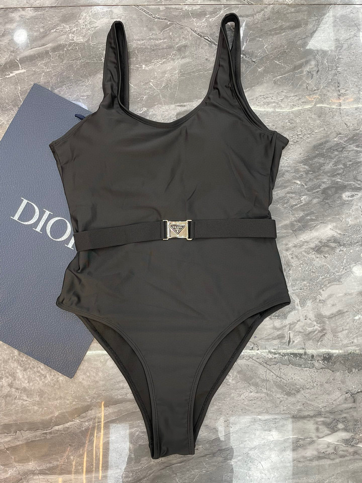 [TOP] PRADA One-Piece Swimsuit - Black