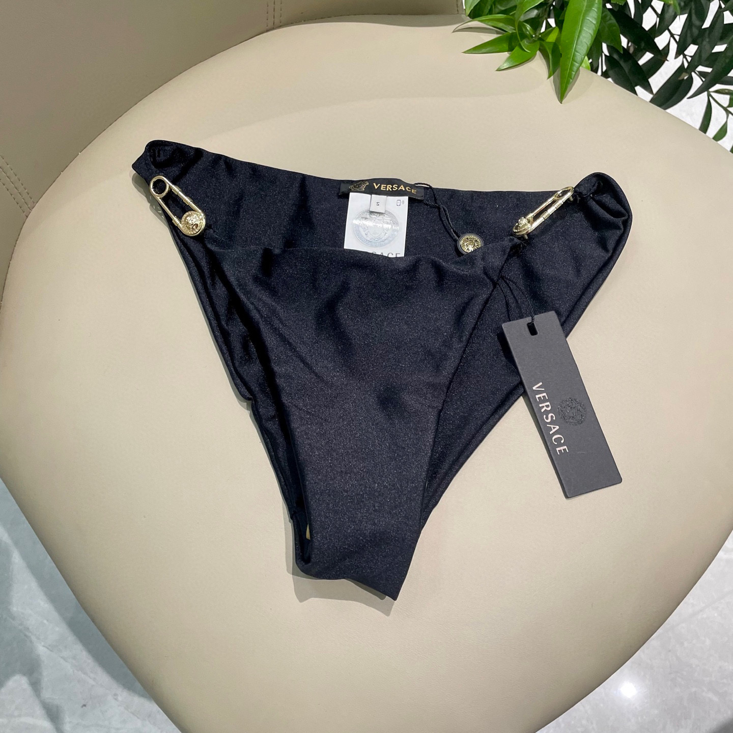 [TOP] VERSACE Bikini Swimsuit - Black