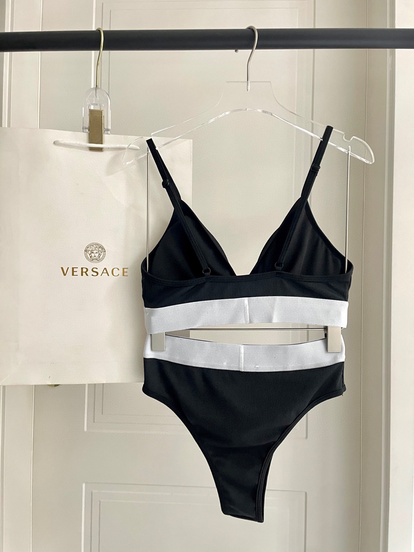 [TOP] VERSACE Bikini Swimsuit - Black
