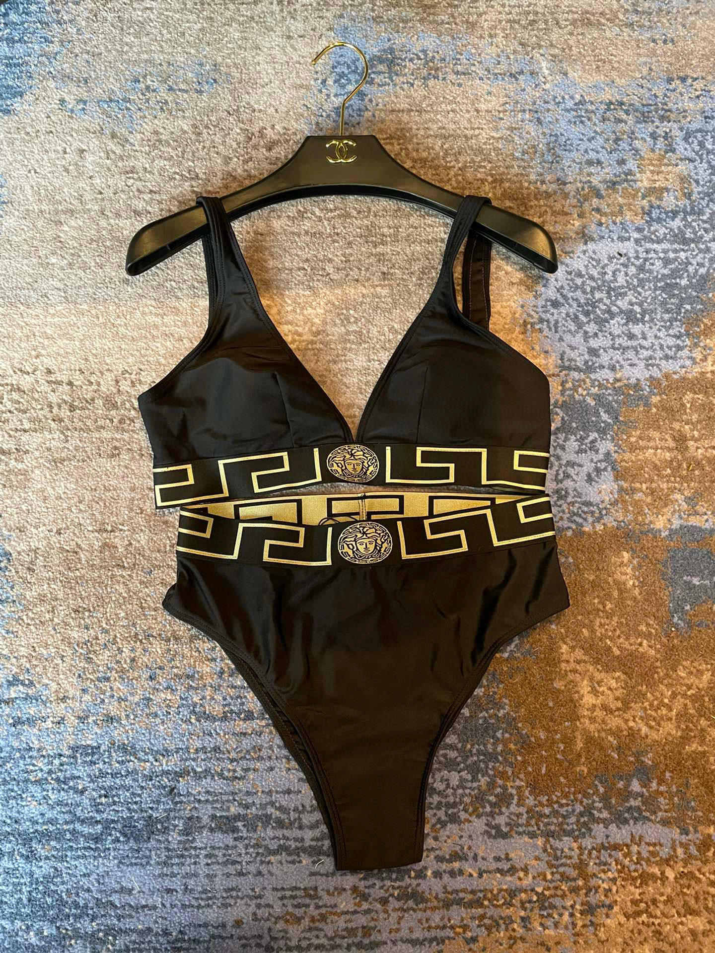 [TOP] VERSACE Bikini Swimsuit - Black