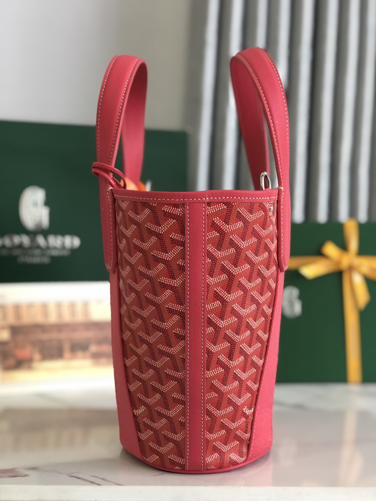 [TOP] Goyard Belharra Bag 24x14x18cm - Red