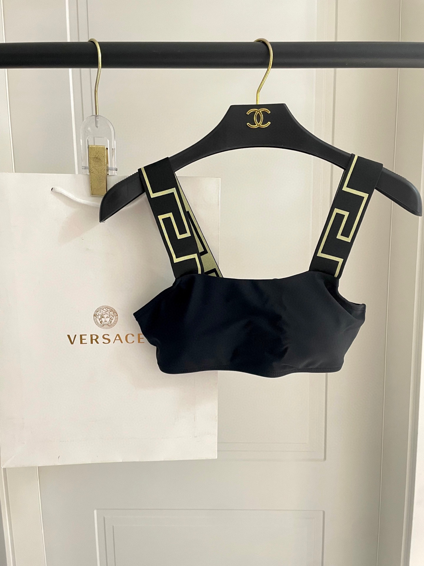 [TOP] VERSACE Bikini Swimsuit - Black