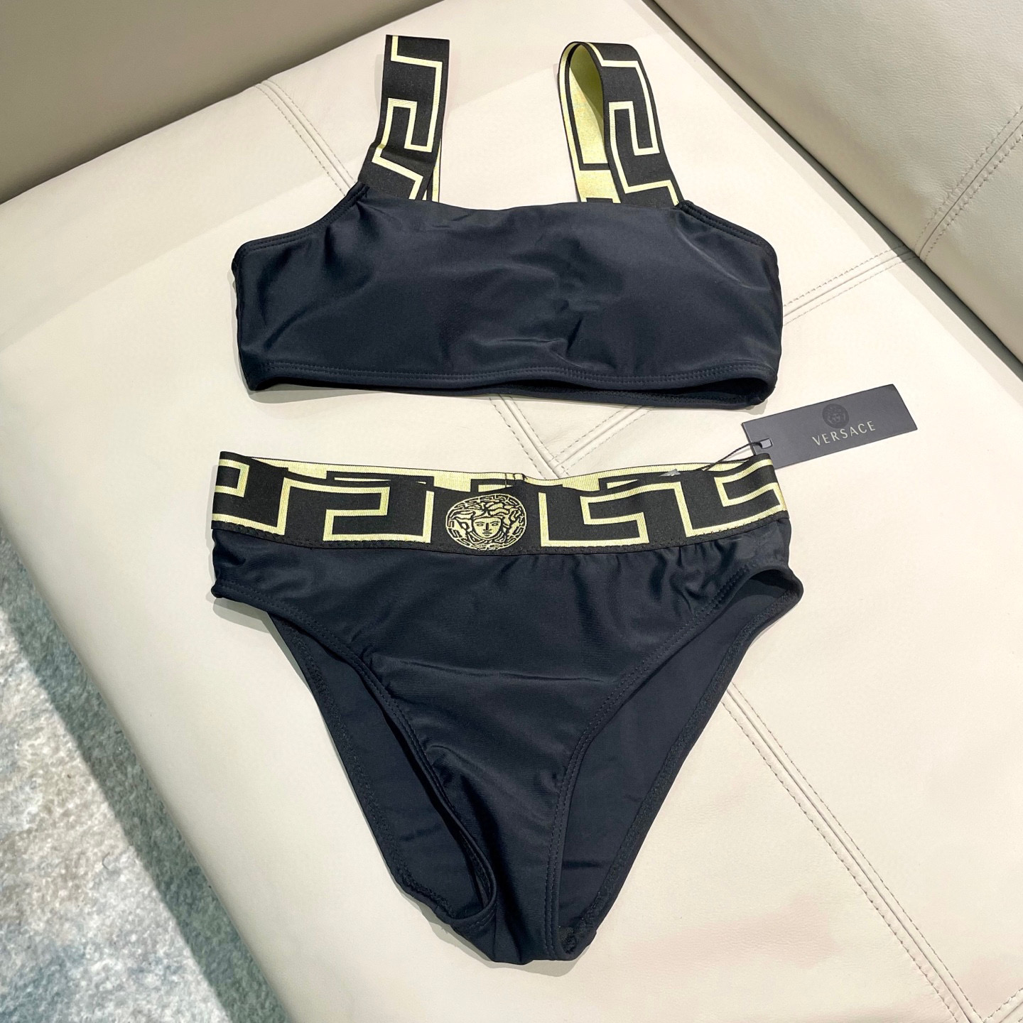 [TOP] VERSACE Bikini Swimsuit - Black