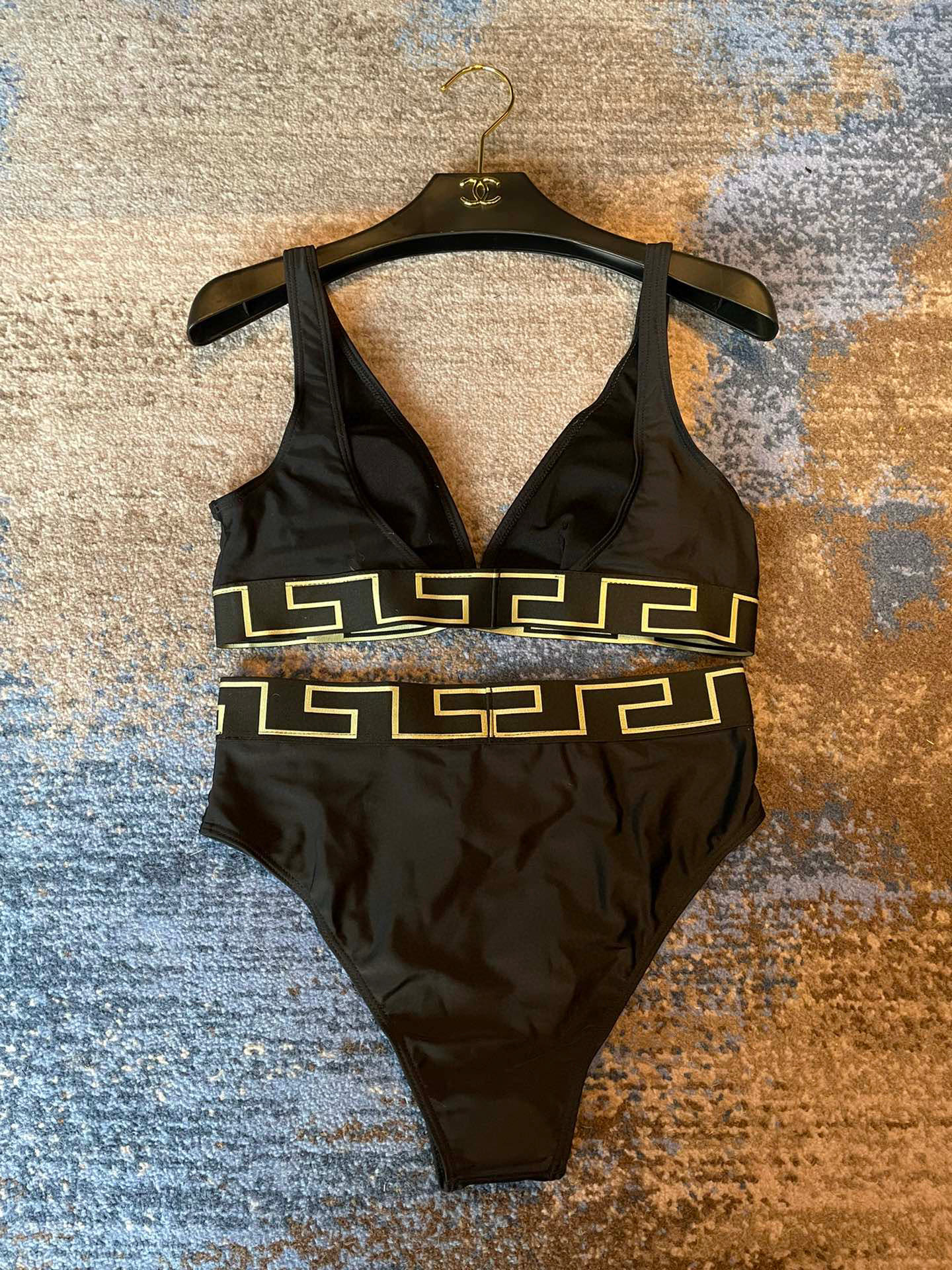 [TOP] VERSACE Bikini Swimsuit - Black