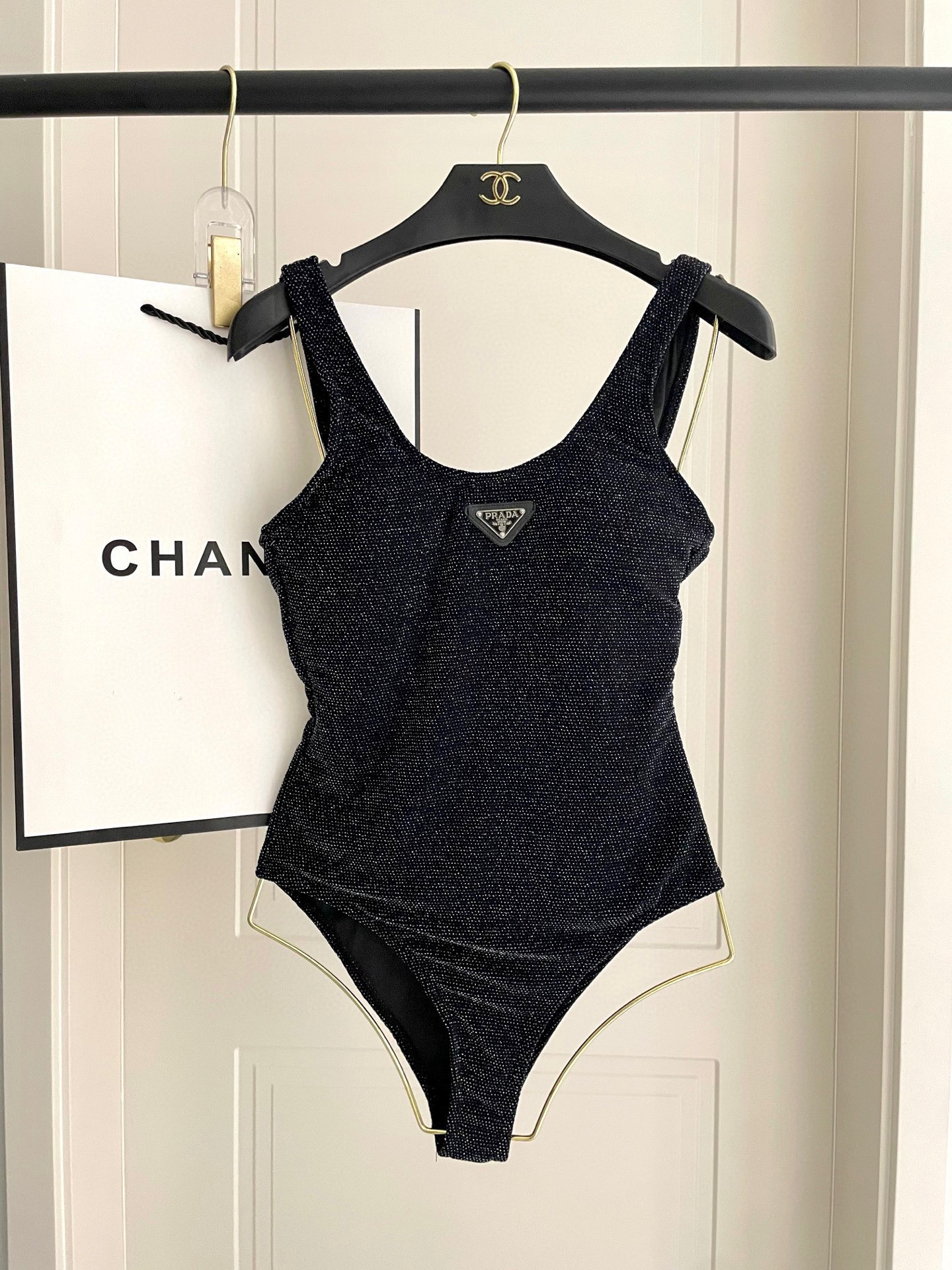 [TOP] PRADA One-Piece Swimsuit - Black