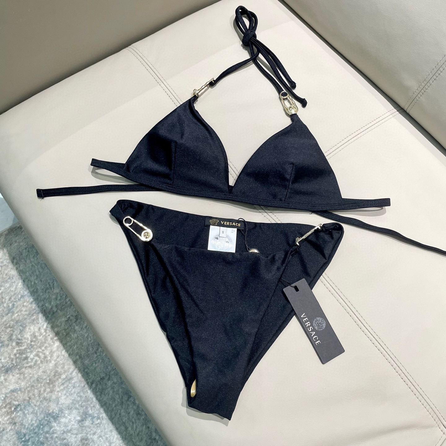 [TOP] VERSACE Bikini Swimsuit - Black