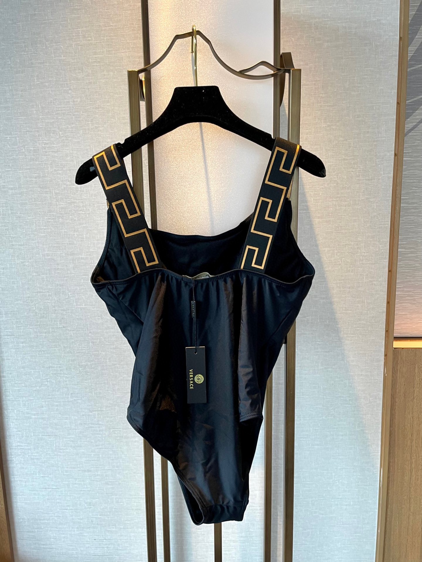 [TOP] VERSACE One-Piece Swimsuit - Black
