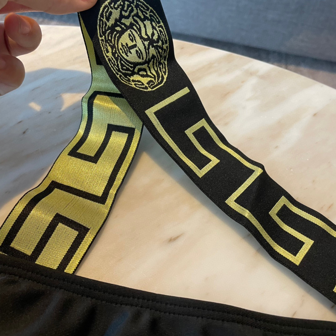 [TOP] VERSACE One-Piece Swimsuit - Black