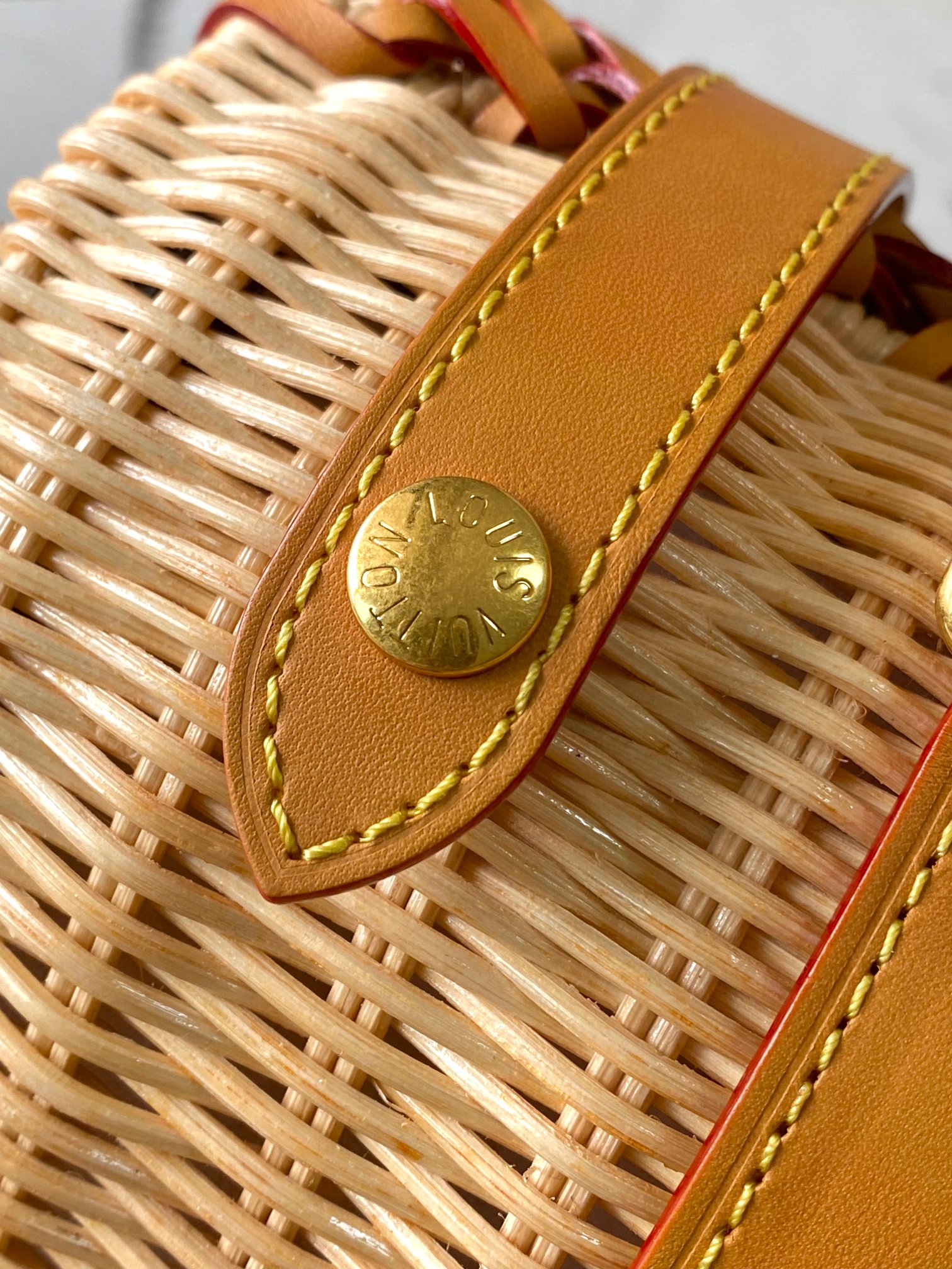 [TOP] Louis Vuitton LV Keepall Bandoulière 25 Rattan Handbag 25*15*11cm - Brown