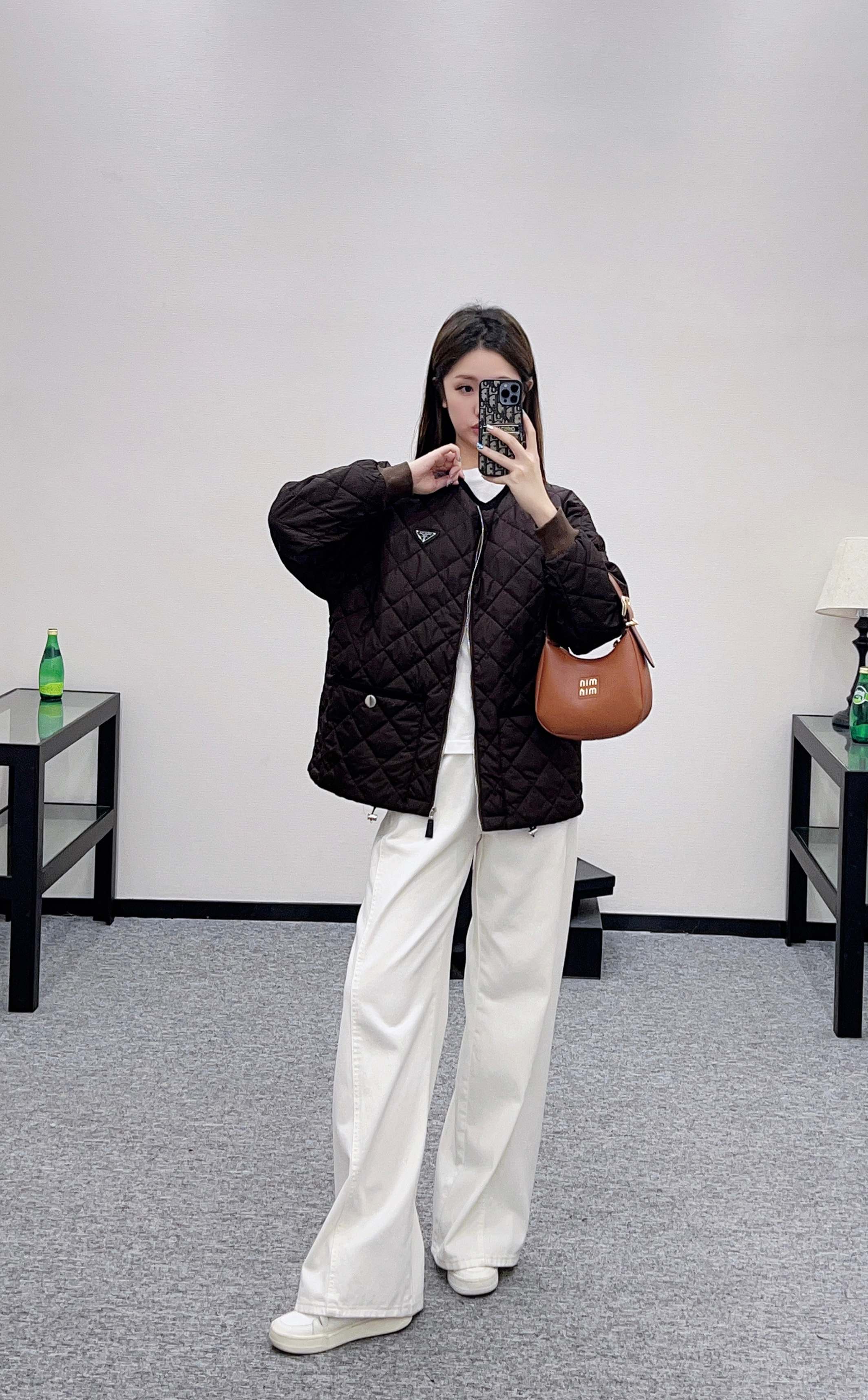 [TOP] Prada hooded Jacket - Brown