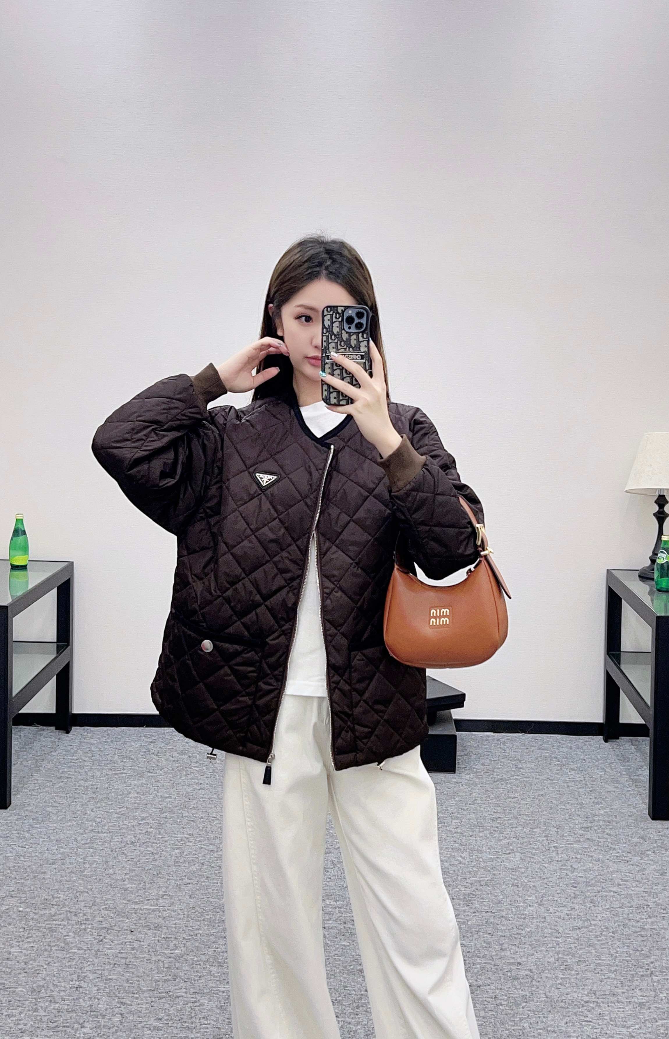 [TOP] Prada hooded Jacket - Brown