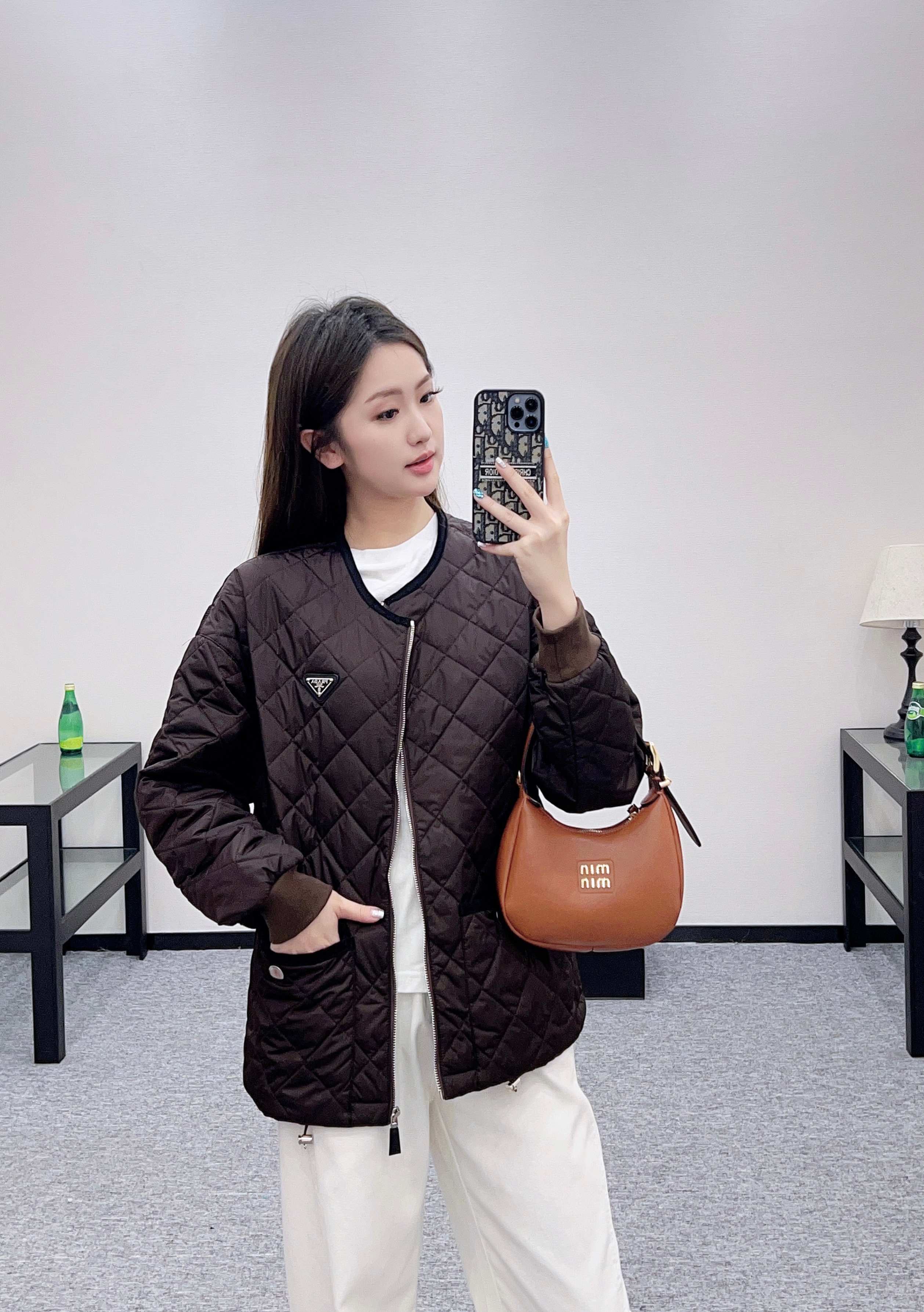 [TOP] Prada hooded Jacket - Brown