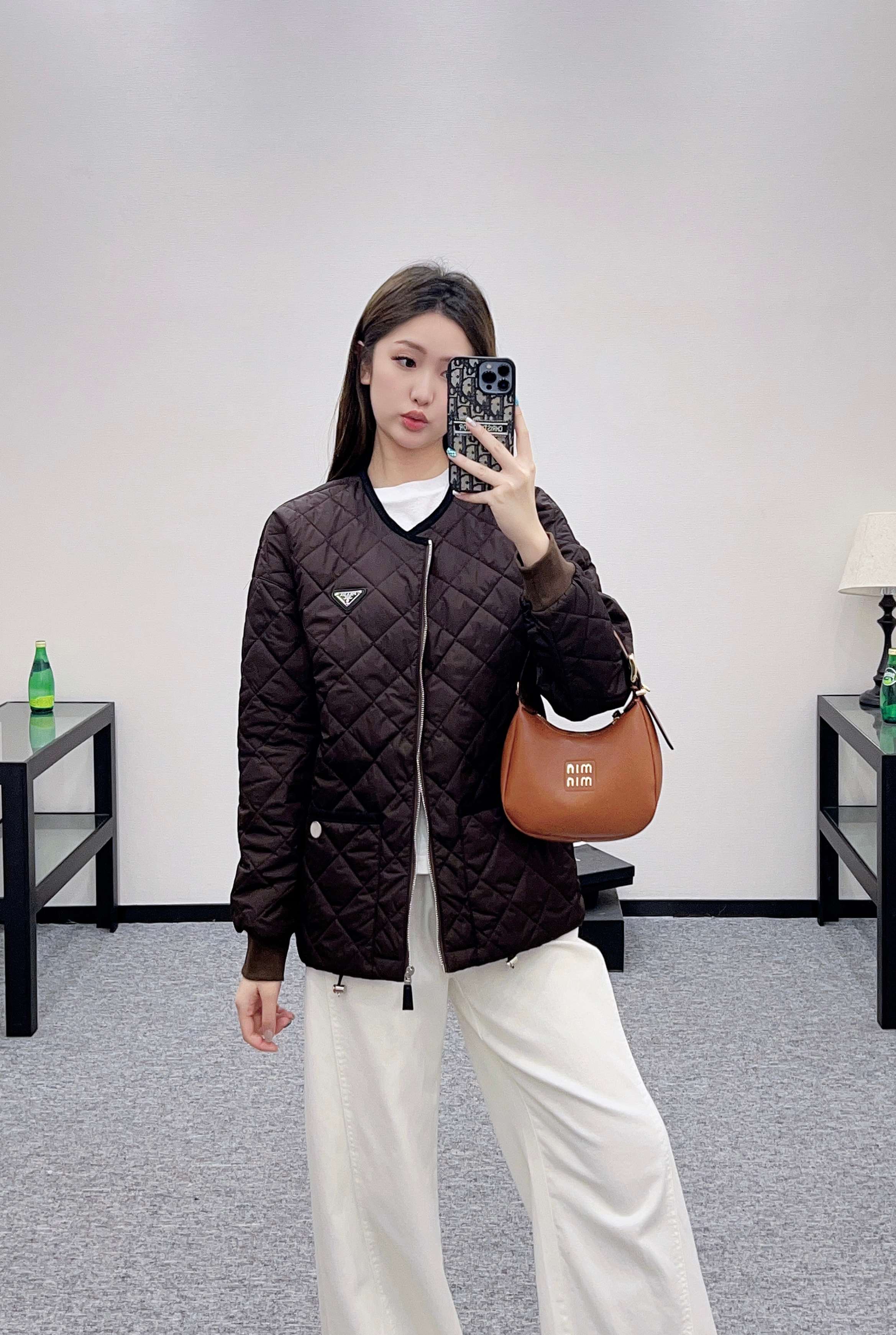 [TOP] Prada hooded Jacket - Brown