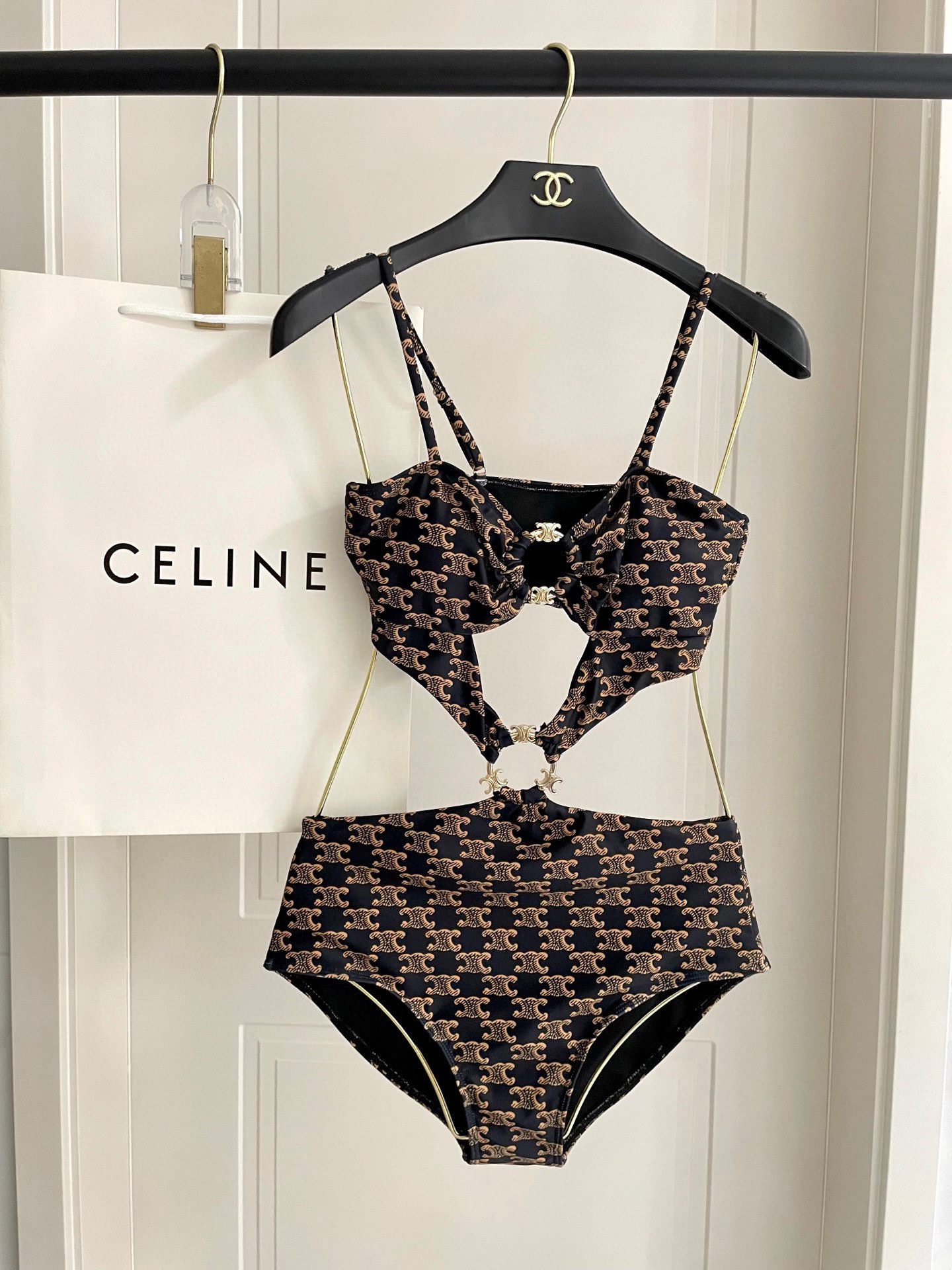 [TOP] CELINE One-Piece Swimsuit - Monogram