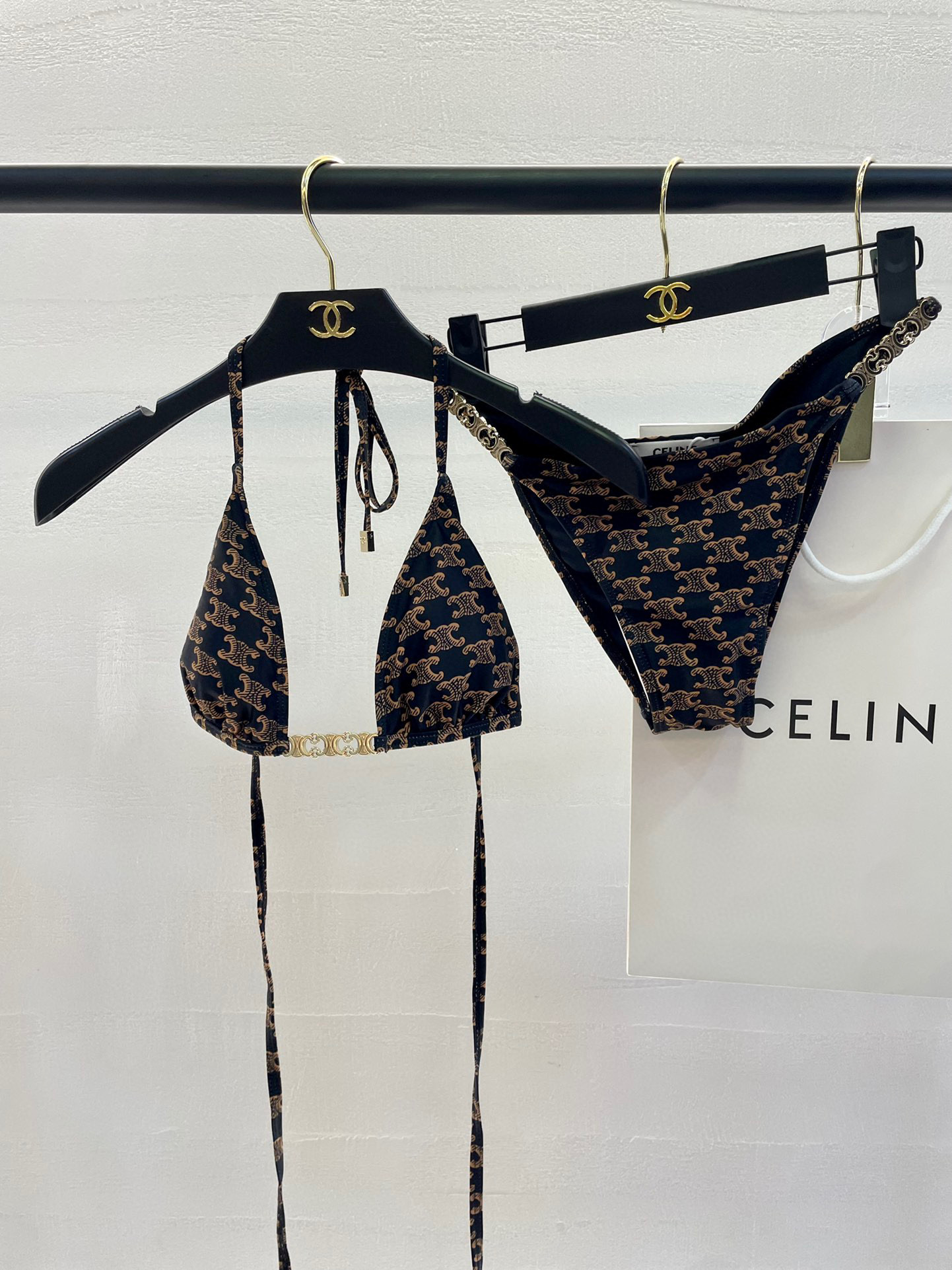 [TOP] CELINE Bikini Swimsuit - Monogram