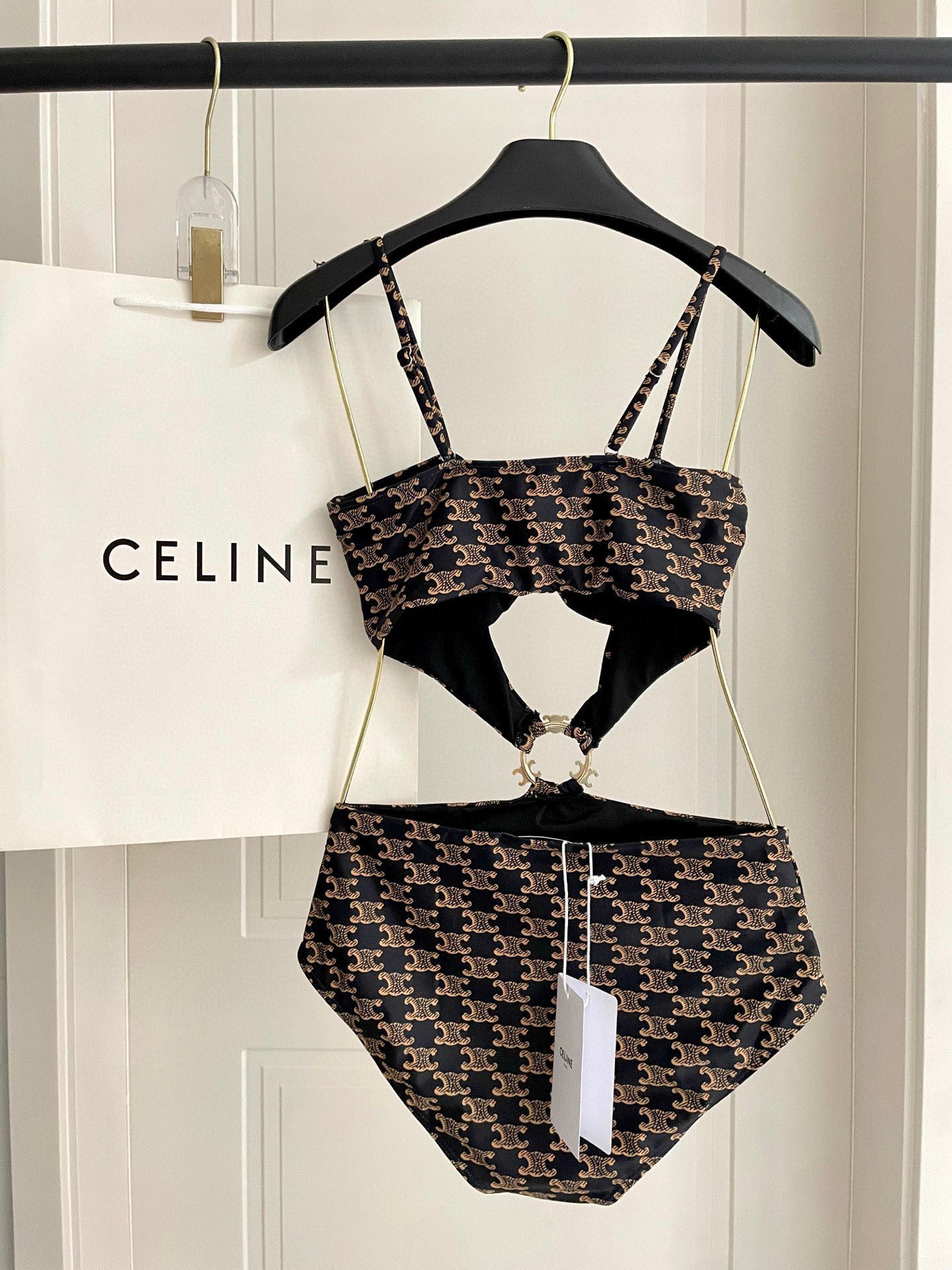 [TOP] CELINE One-Piece Swimsuit - Monogram