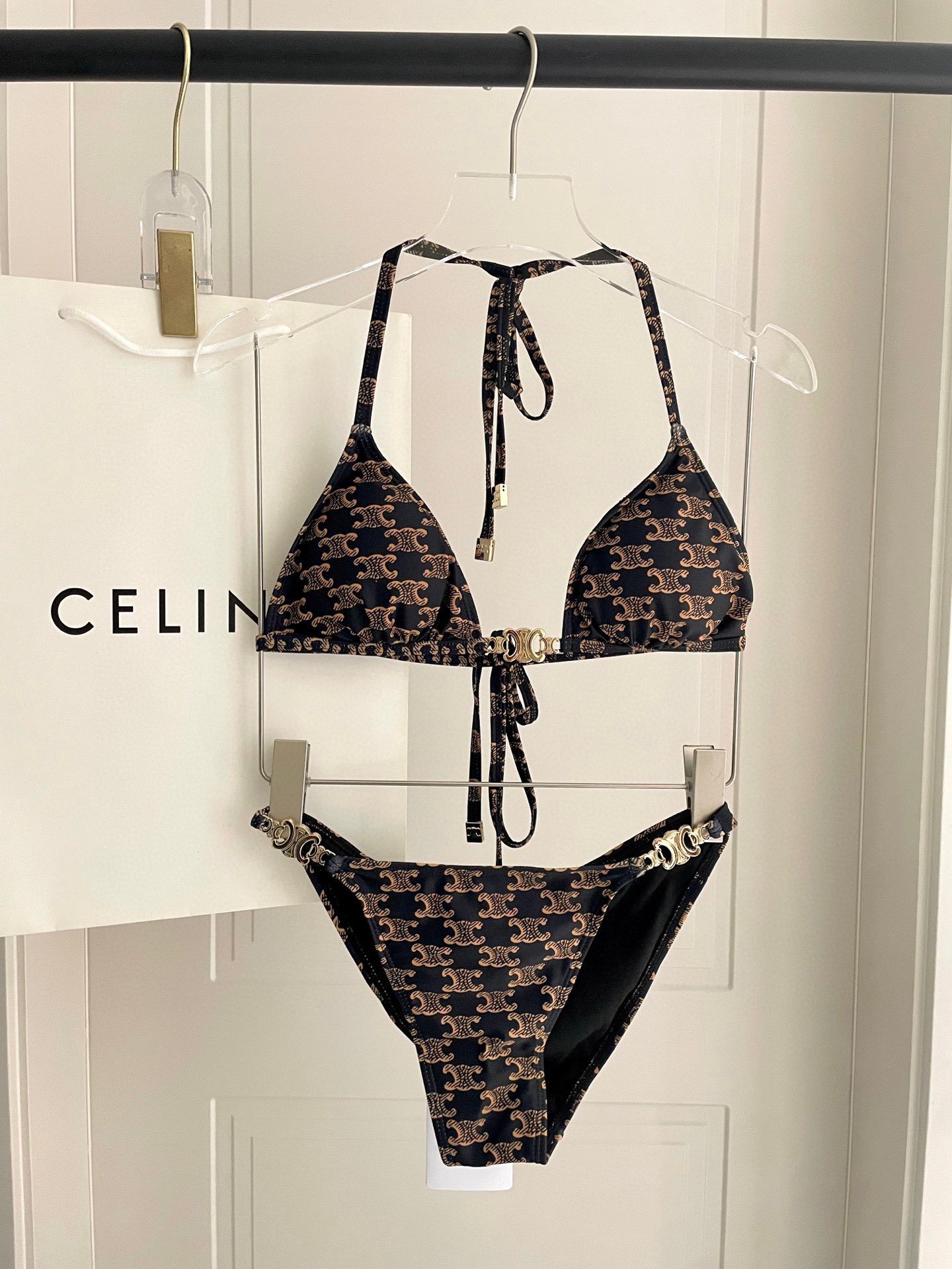[TOP] CELINE Bikini Swimsuit - Monogram