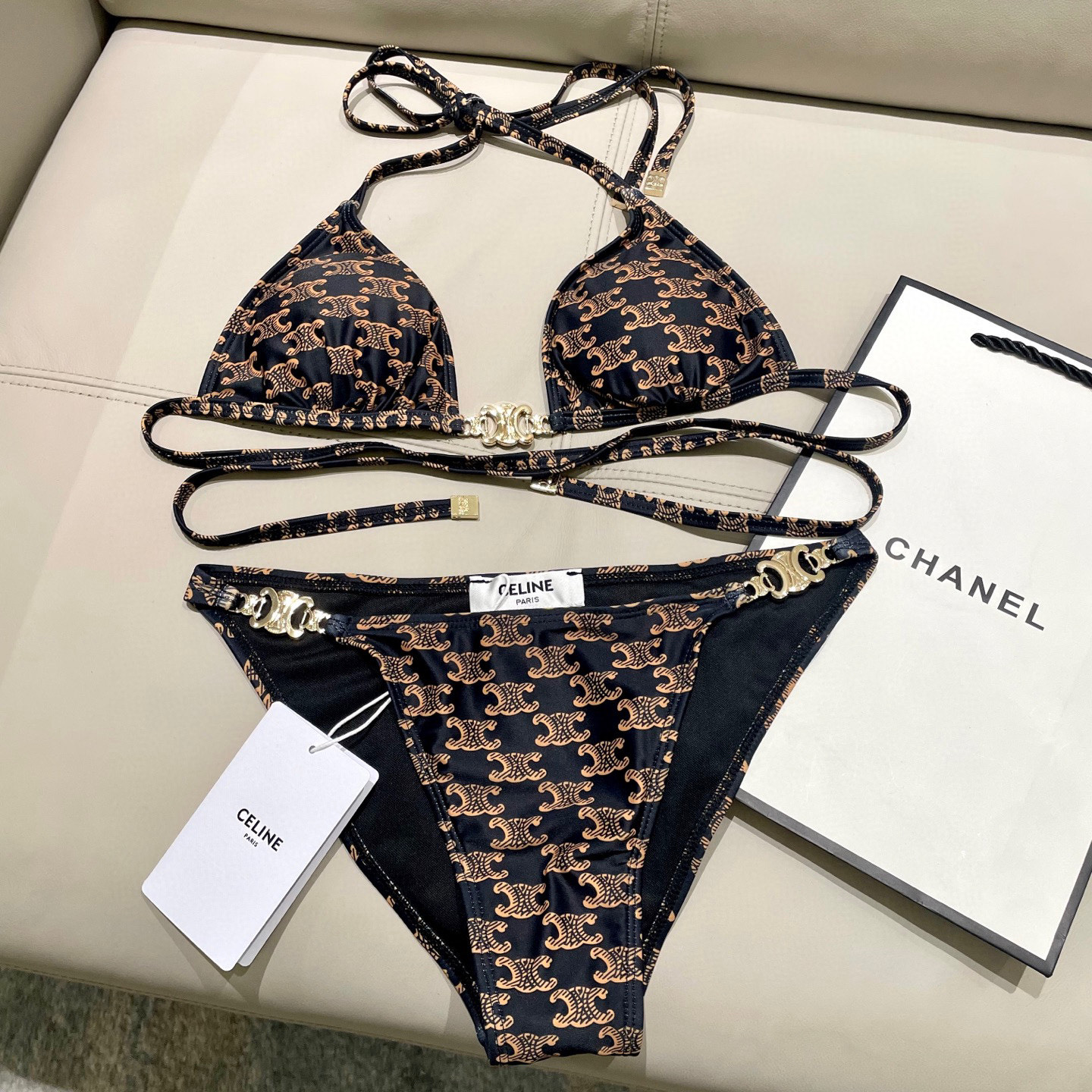 [TOP] CELINE Bikini Swimsuit - Monogram
