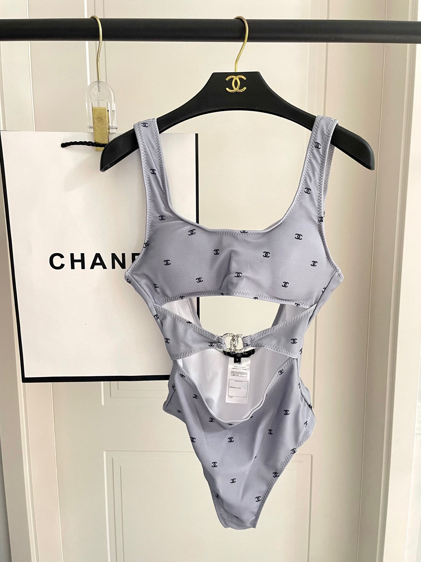 [TOP] CHANEL One-Piece Swimsuit - 2 Color