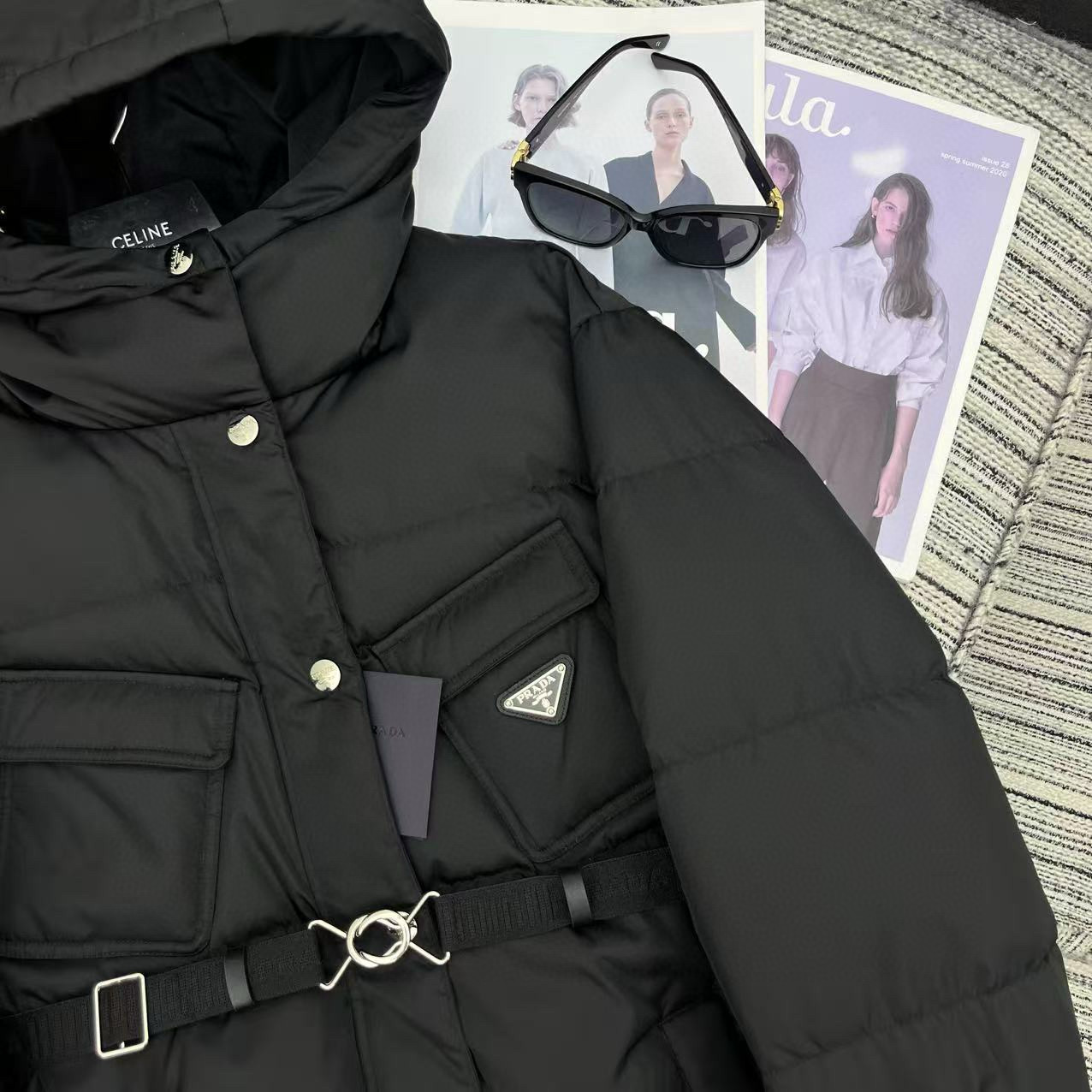 [TOP] Prada Down Jacket - Black