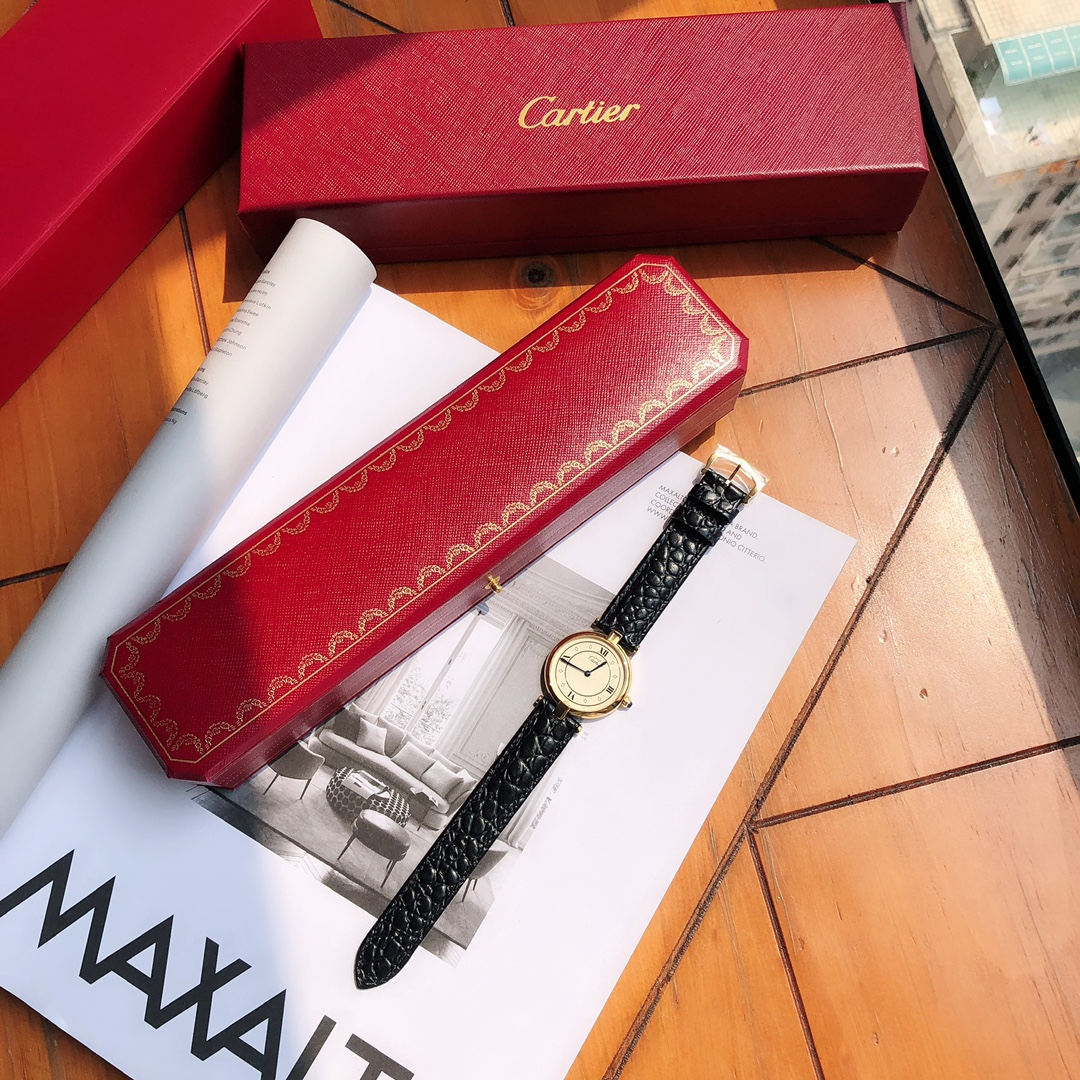 [TOP] Cartier 30mm Must De 21 Watch - Black