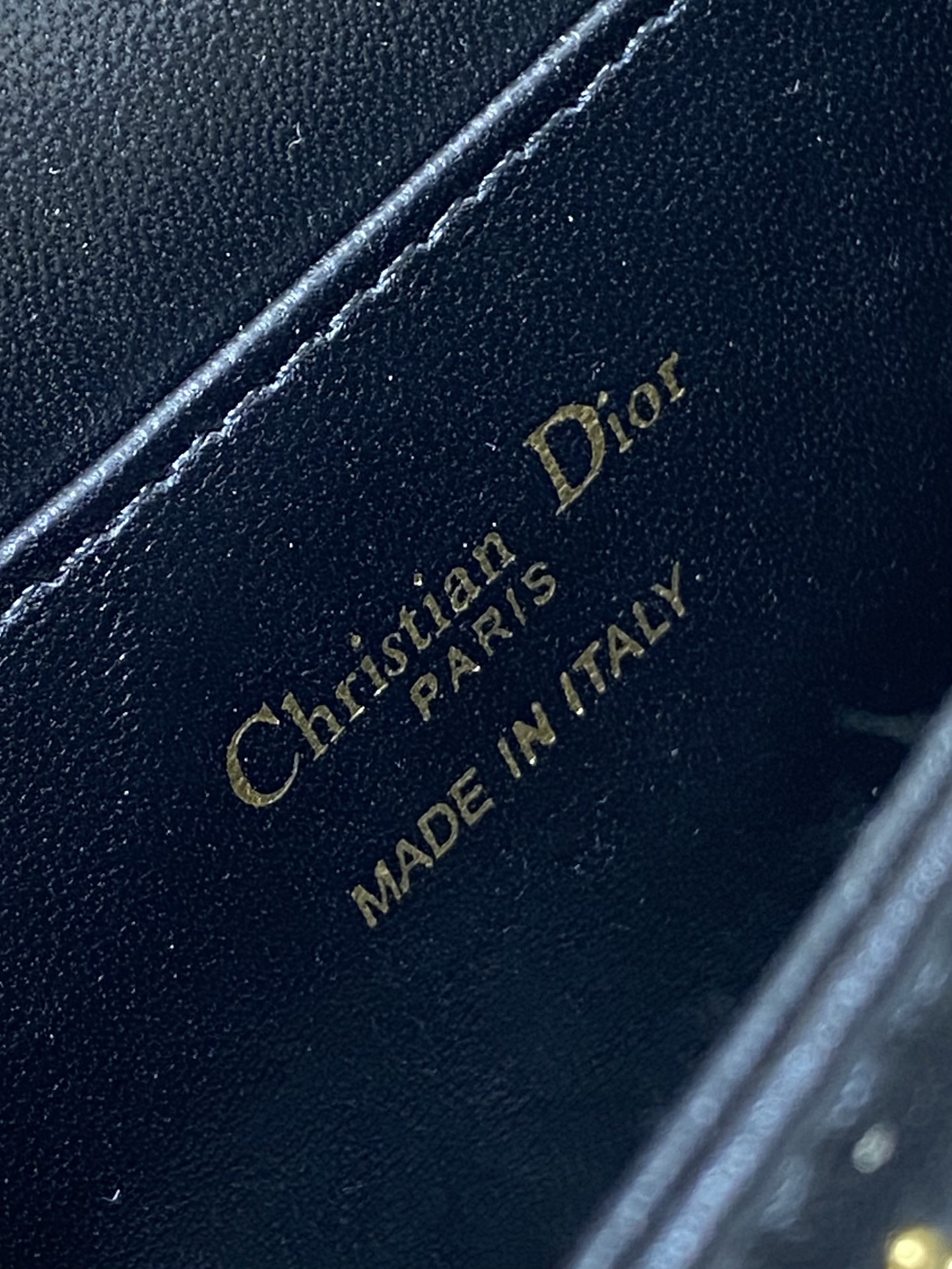 [TOP] Christian Dior Miss Dior Flap Bag 22 x 11 x 6cm - Black and Gold