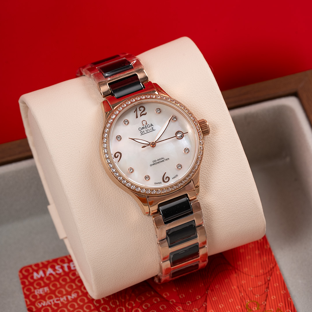 [TOP] OMEGA De Ville Ladymatic Watch 32mm - 2 Colors