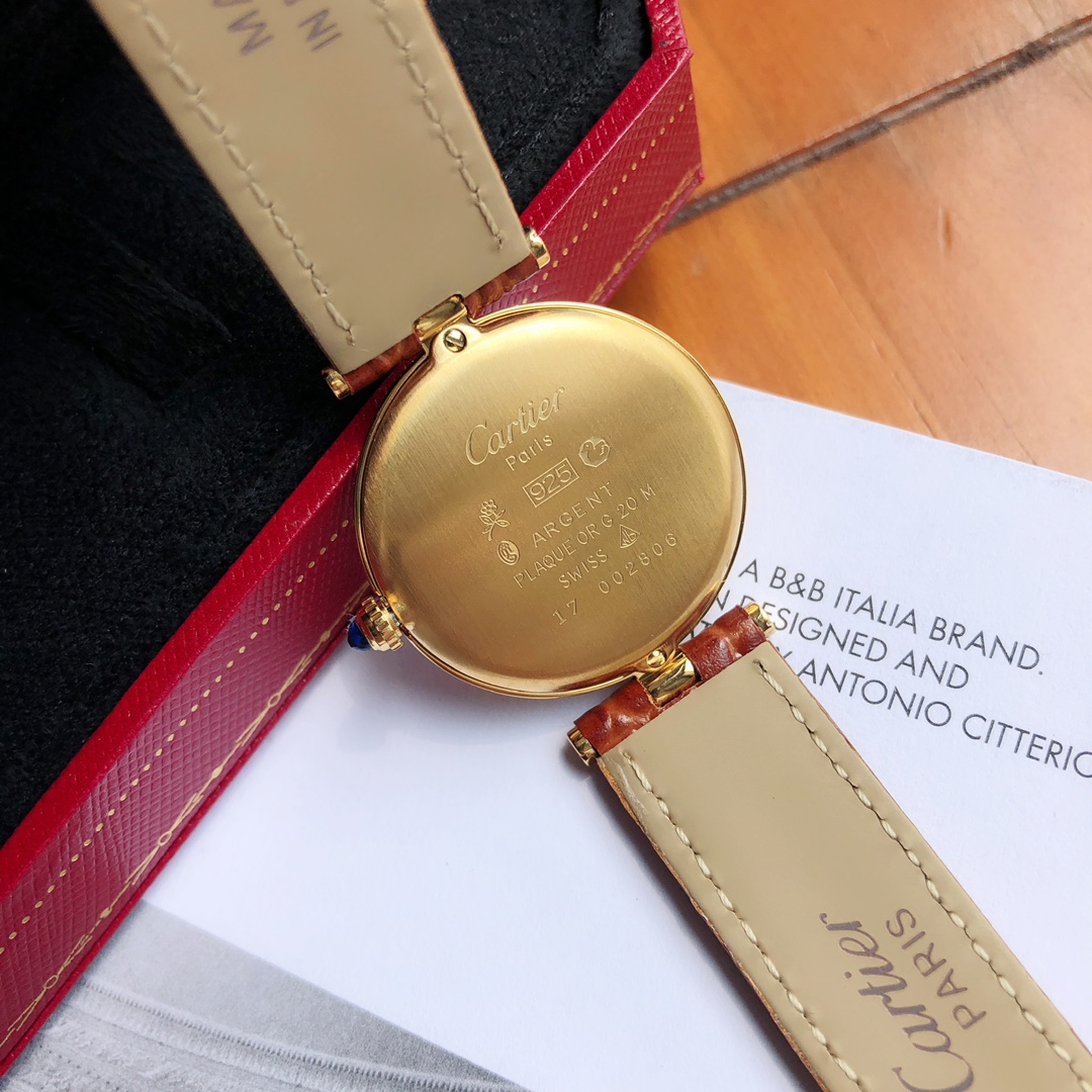 [TOP] Cartier 30mm Must De 21 Watch - Brown