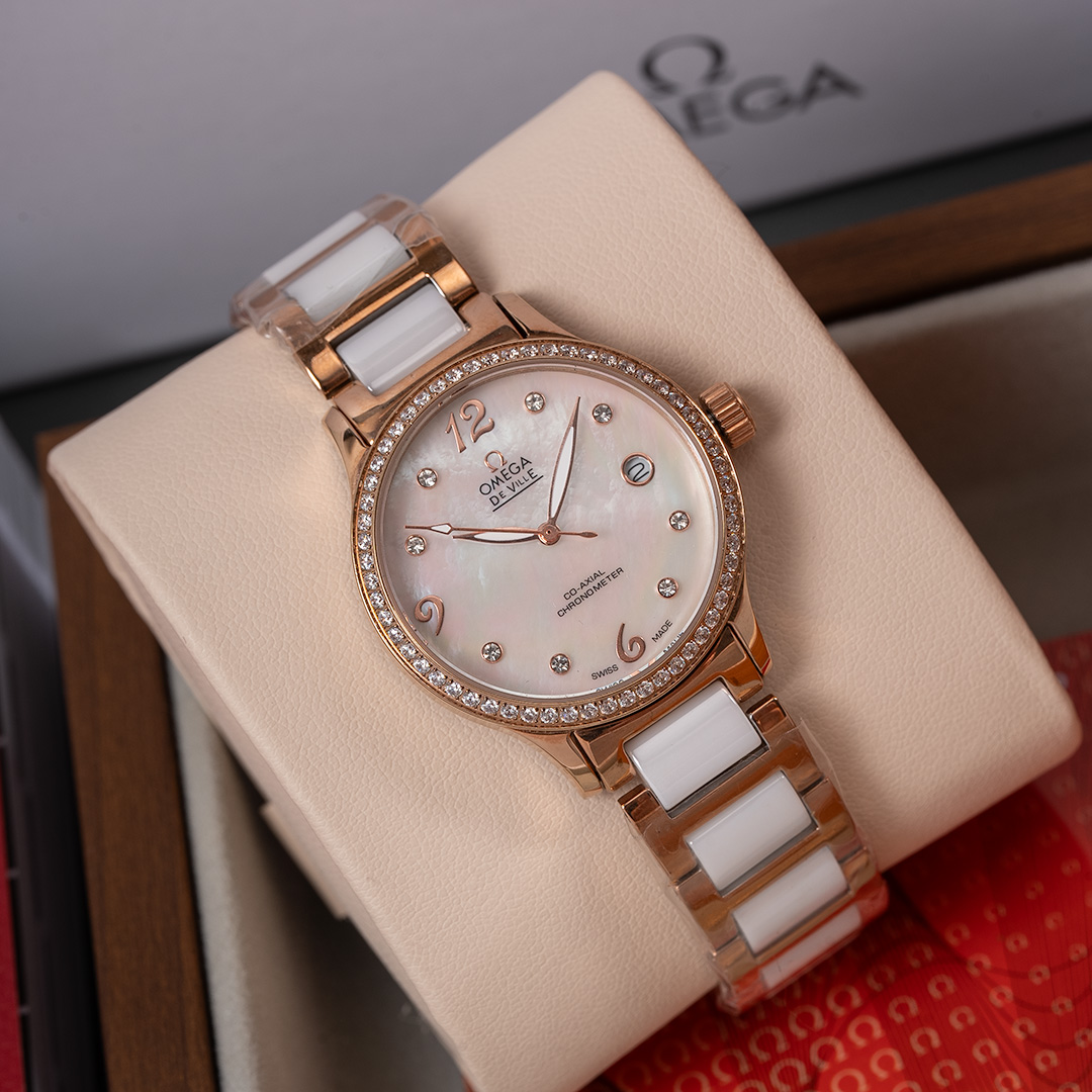 [TOP] OMEGA De Ville Ladymatic Watch 32mm - 2 Colors