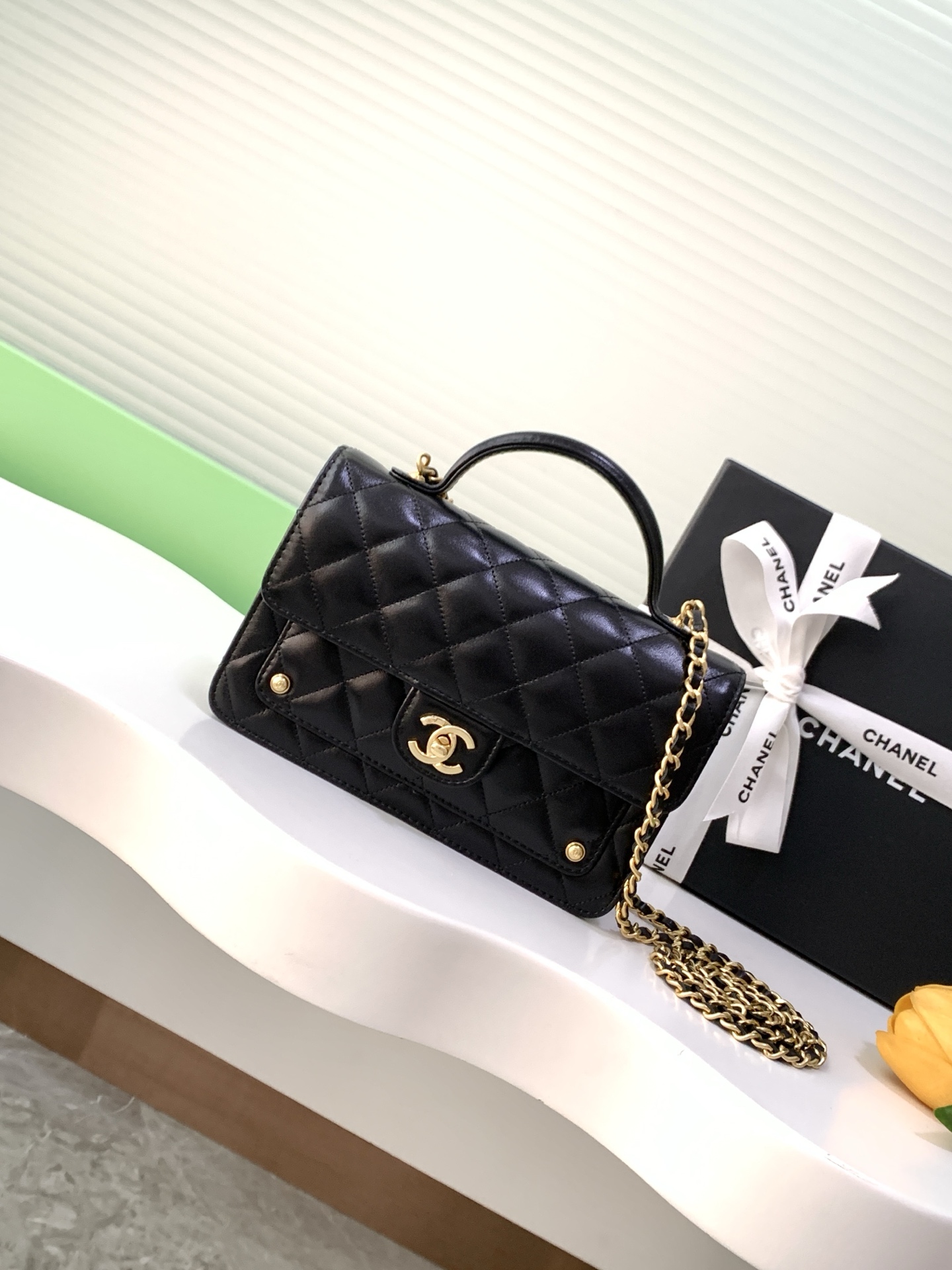 [TOP] CHANEL CoCo Handle Bag  12.3-19-5 cm - 2 Colors