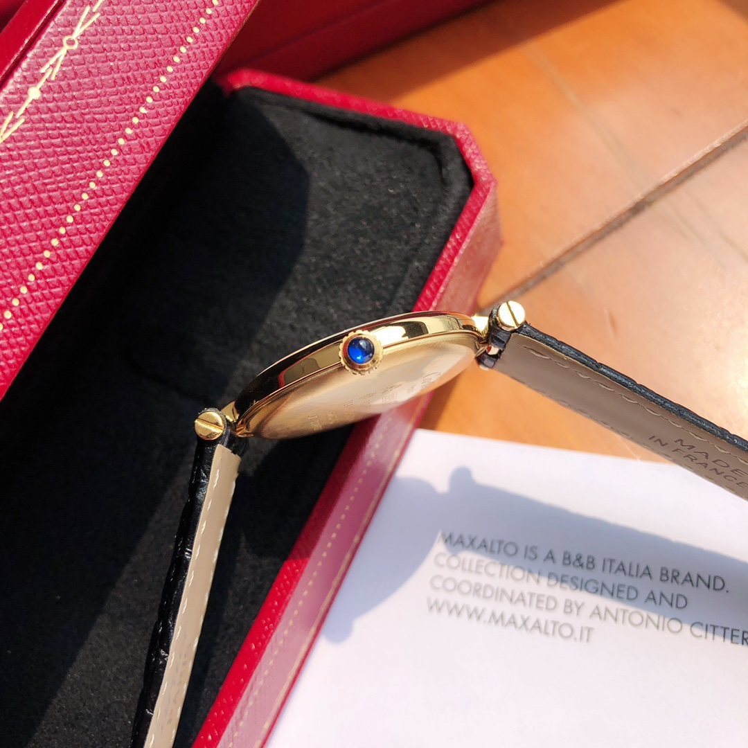 [TOP] Cartier 30mm Must De 21 Watch - Black