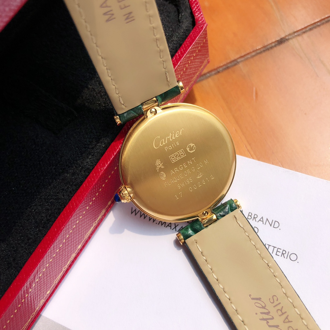 [TOP] Cartier 30mm Must De 21 Watch - Green