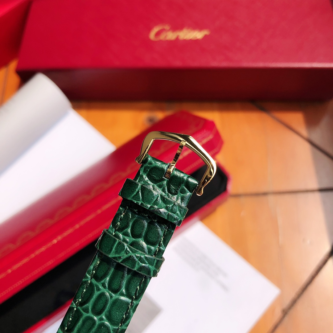 [TOP] Cartier 30mm Must De 21 Watch - Green