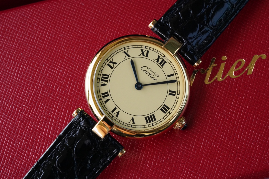 [TOP] Cartier 30mm Must De 21 Watch - Black