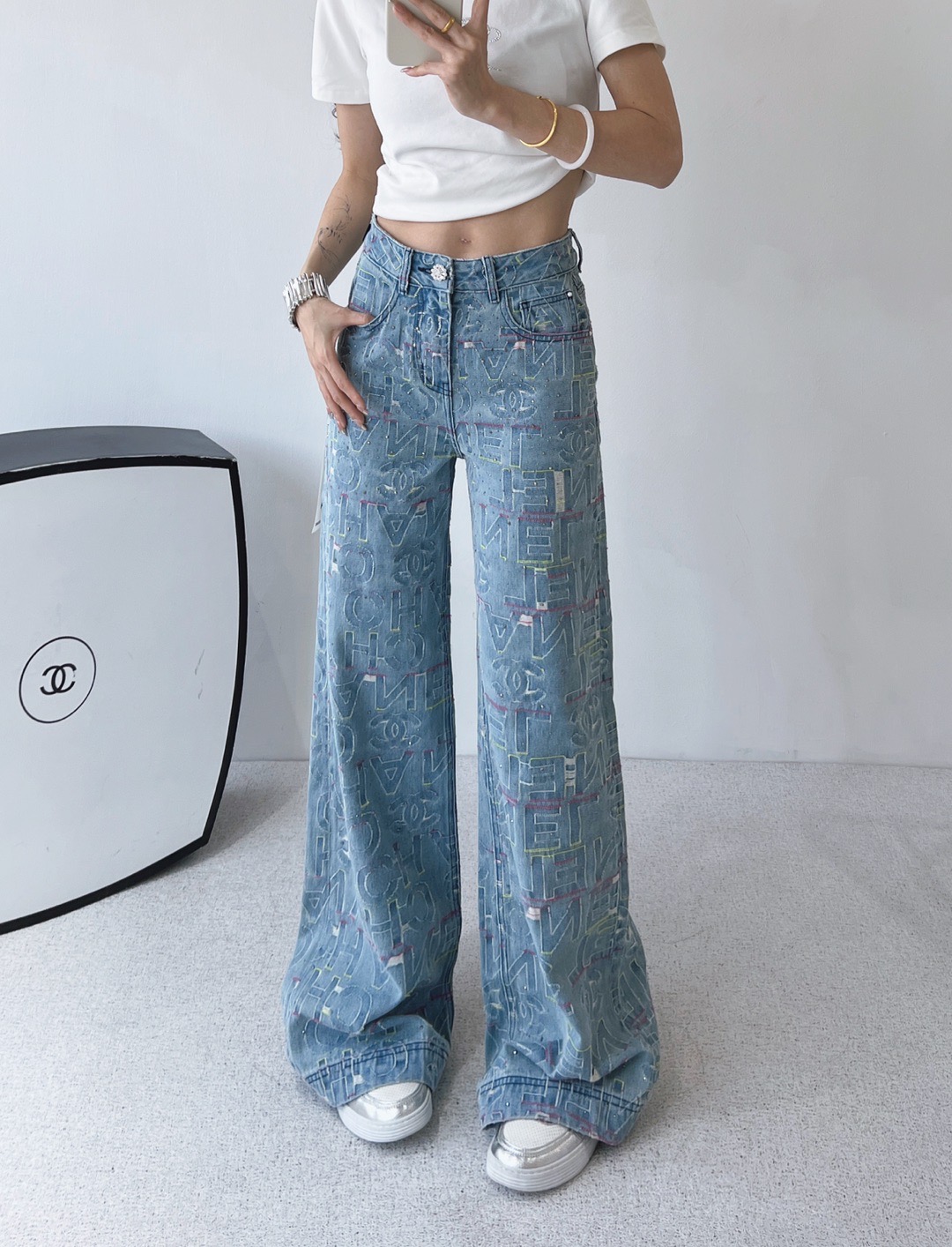 [TOP] CHANEL Pants -  Blue