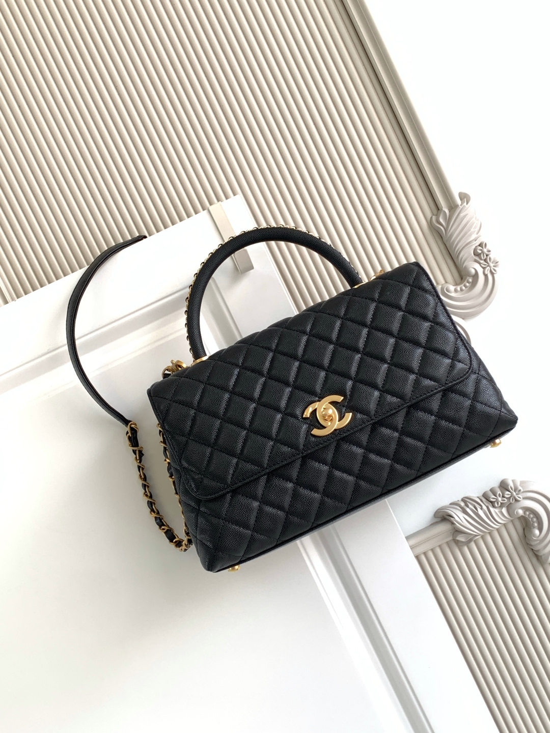 [TOP] CHANEL CoCo Handle Bag Carviar 29CM - 11 Colors & GHW