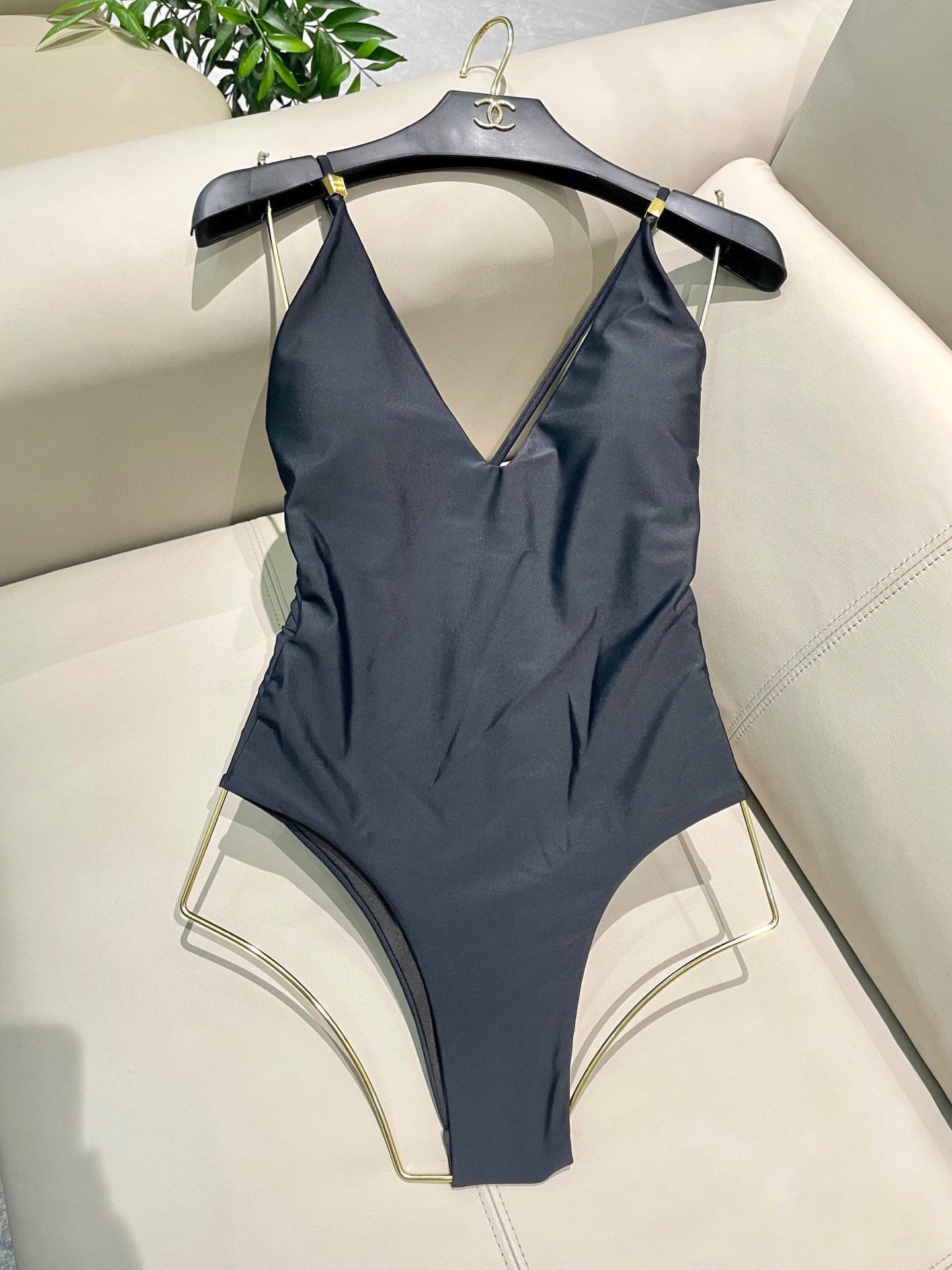 [TOP] Miu Miu One-Piece Swimsuit - Black