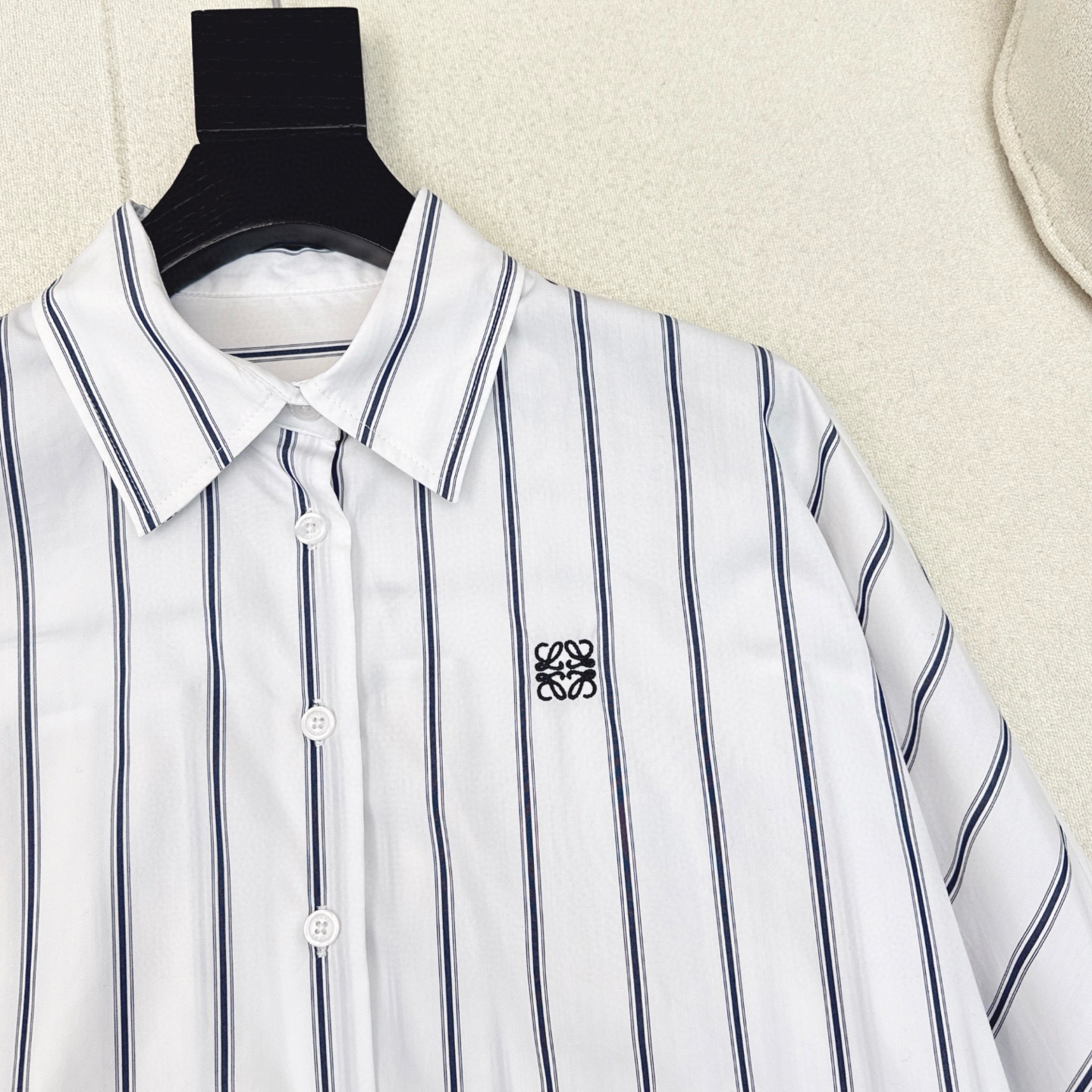 [TOP] LOEWE Stripe Shirt - White