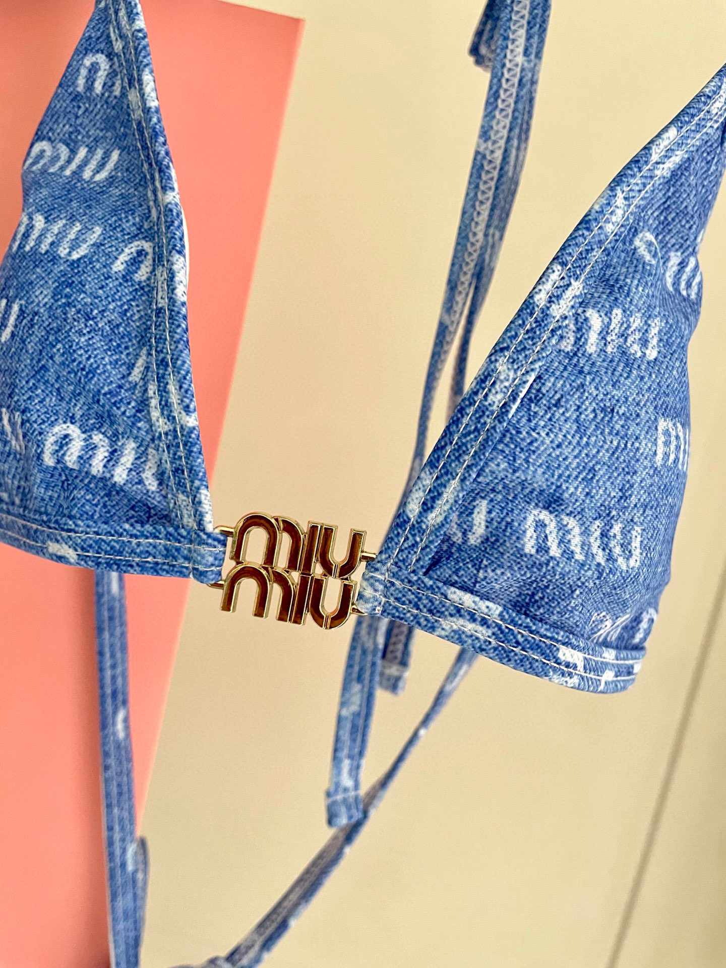 [TOP] Miu Miu Bikini Swimsuit - Blue