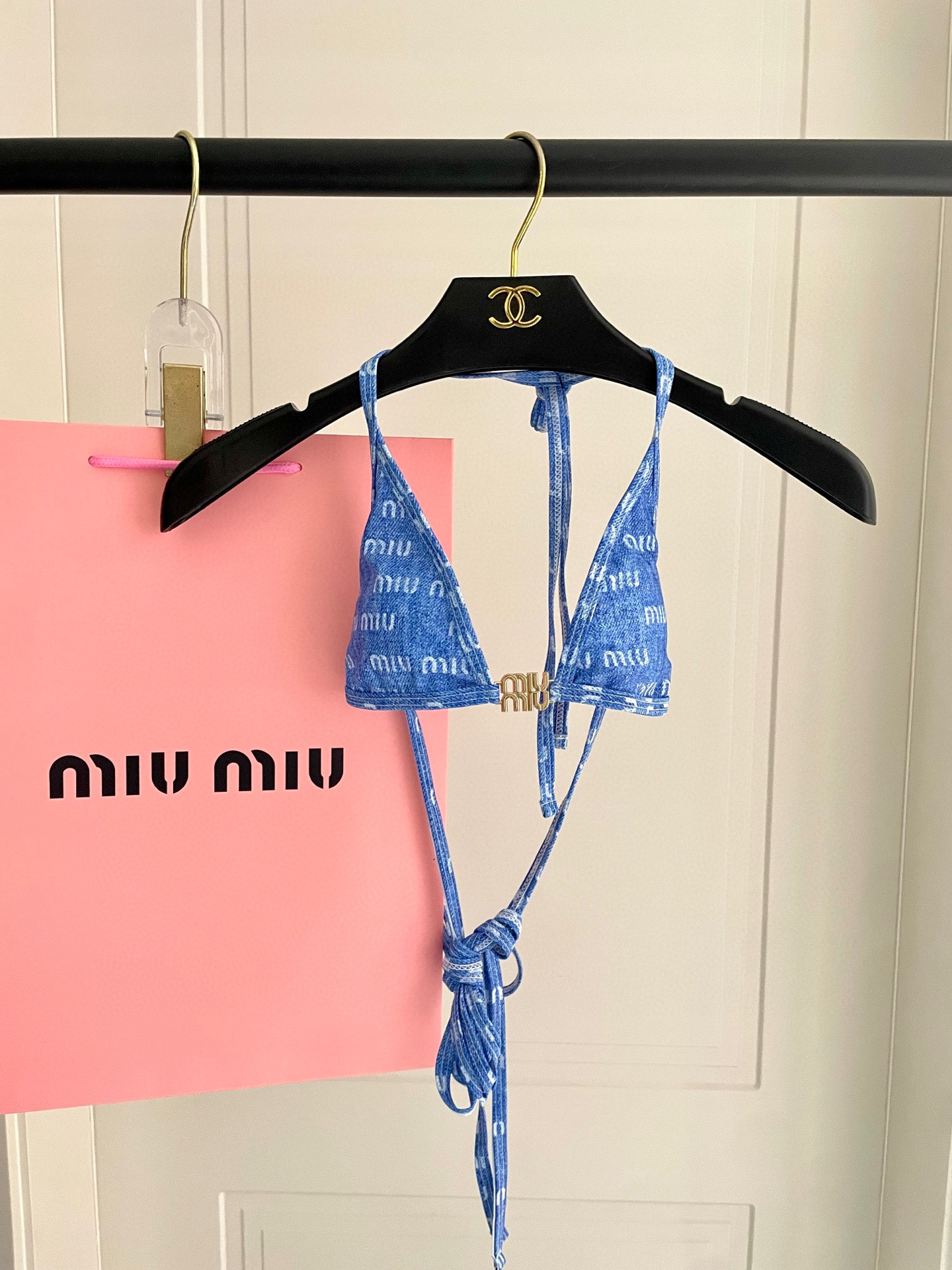 [TOP] Miu Miu Bikini Swimsuit - Blue