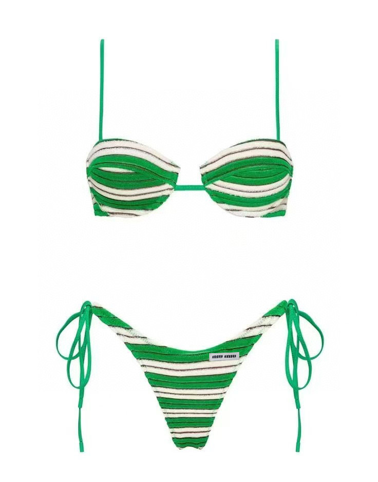 [TOP] Miu Miu Bikini Swimsuit - Green