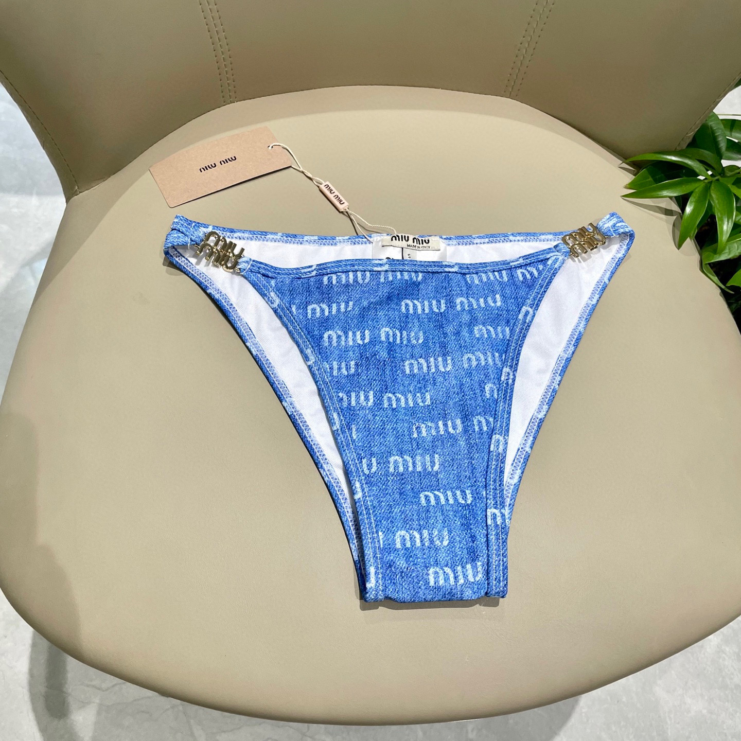 [TOP] Miu Miu Bikini Swimsuit - Blue